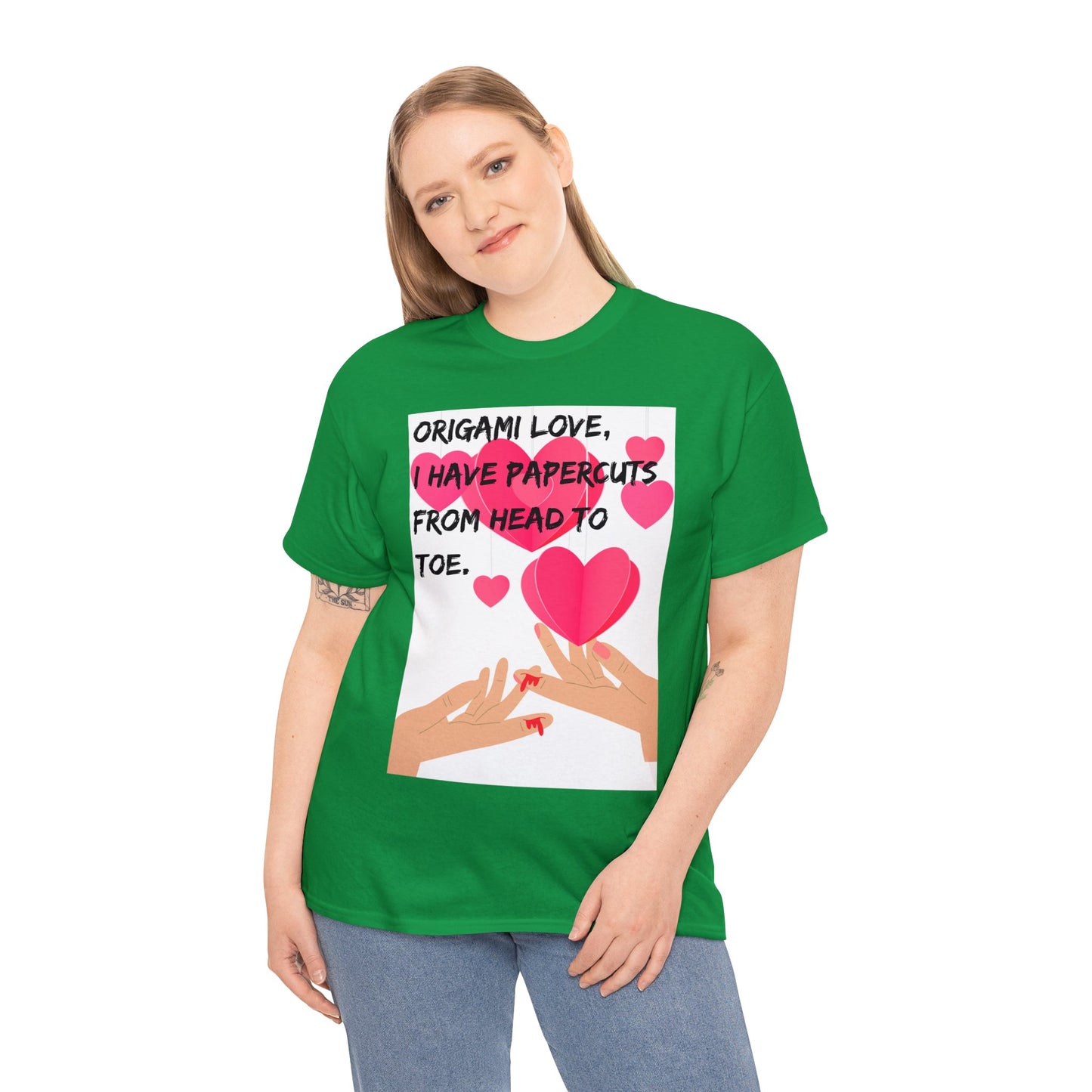 ORIGAME LOVE Unisex Heavy Cotton Tee