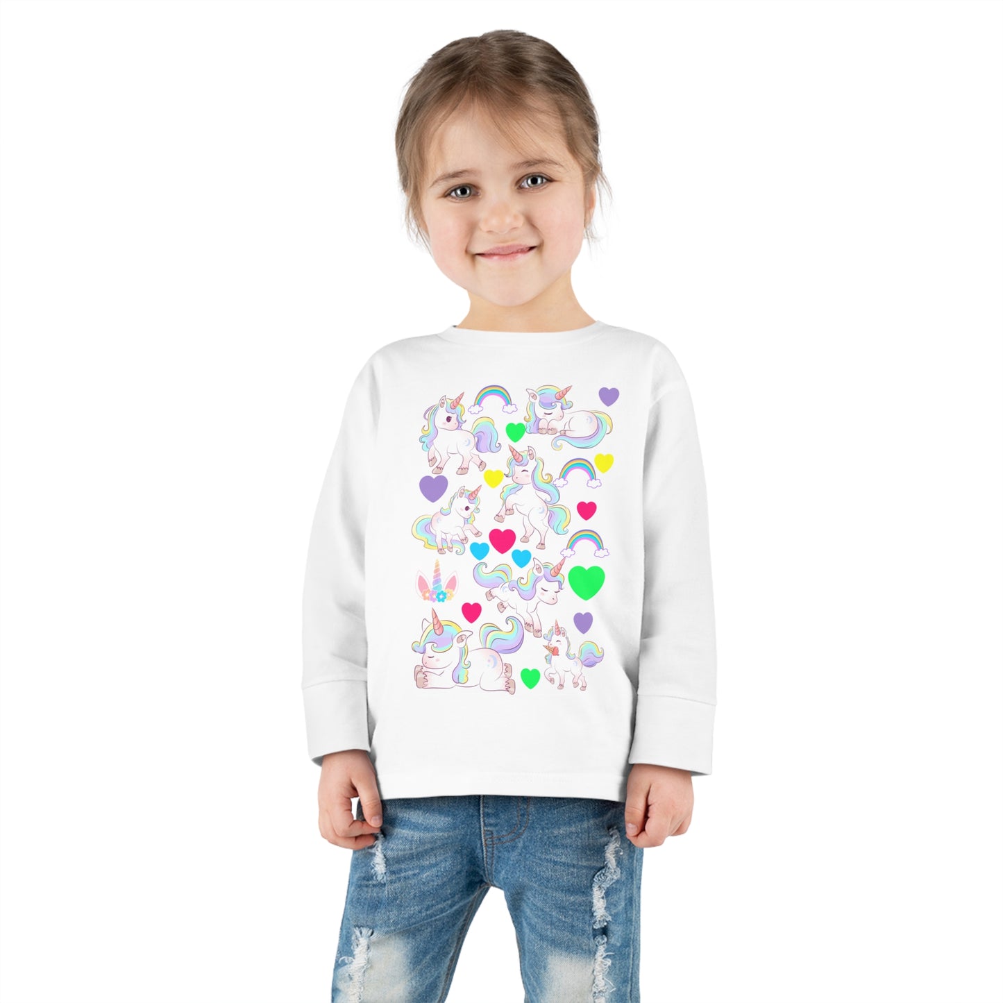 UNICORN LOVE V2 Toddler Long Sleeve Tee