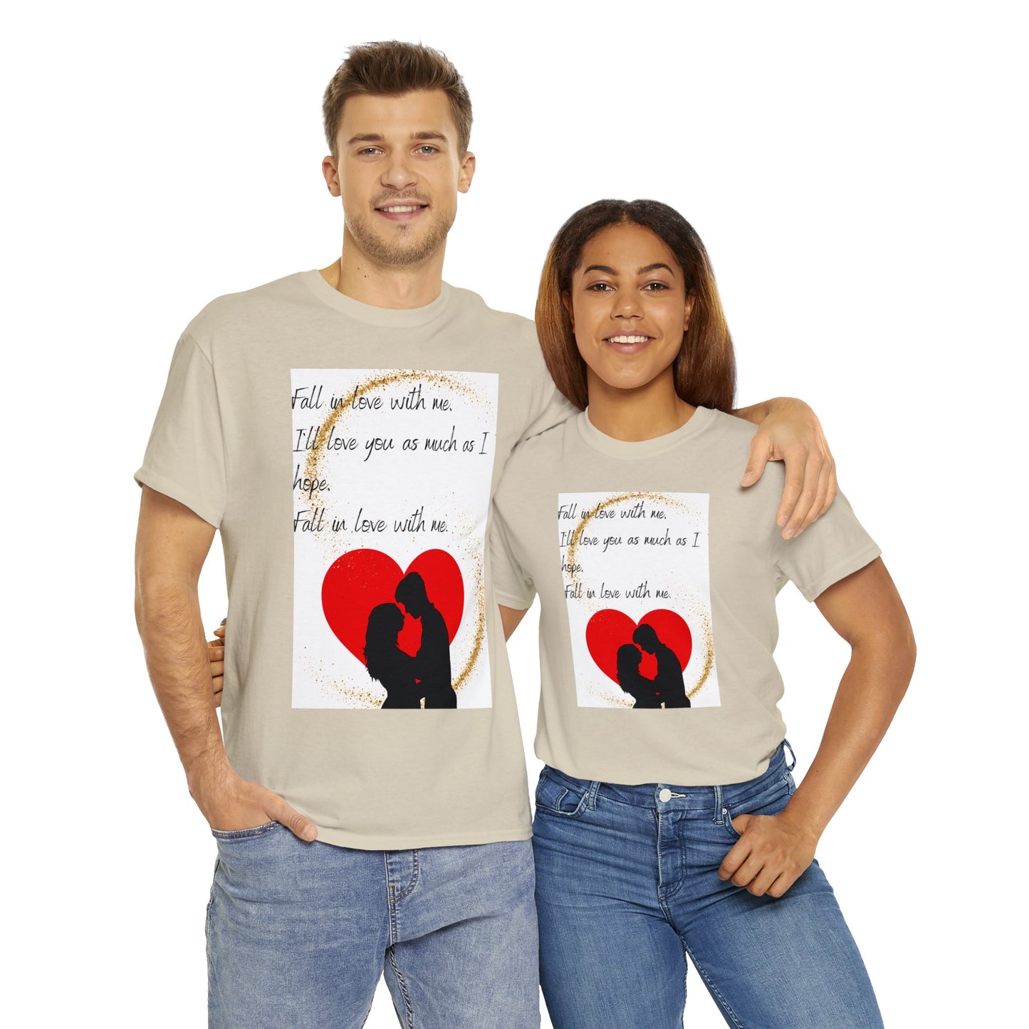 FALL IN LOVE WITH ME Unisex Heavy Cotton Tee