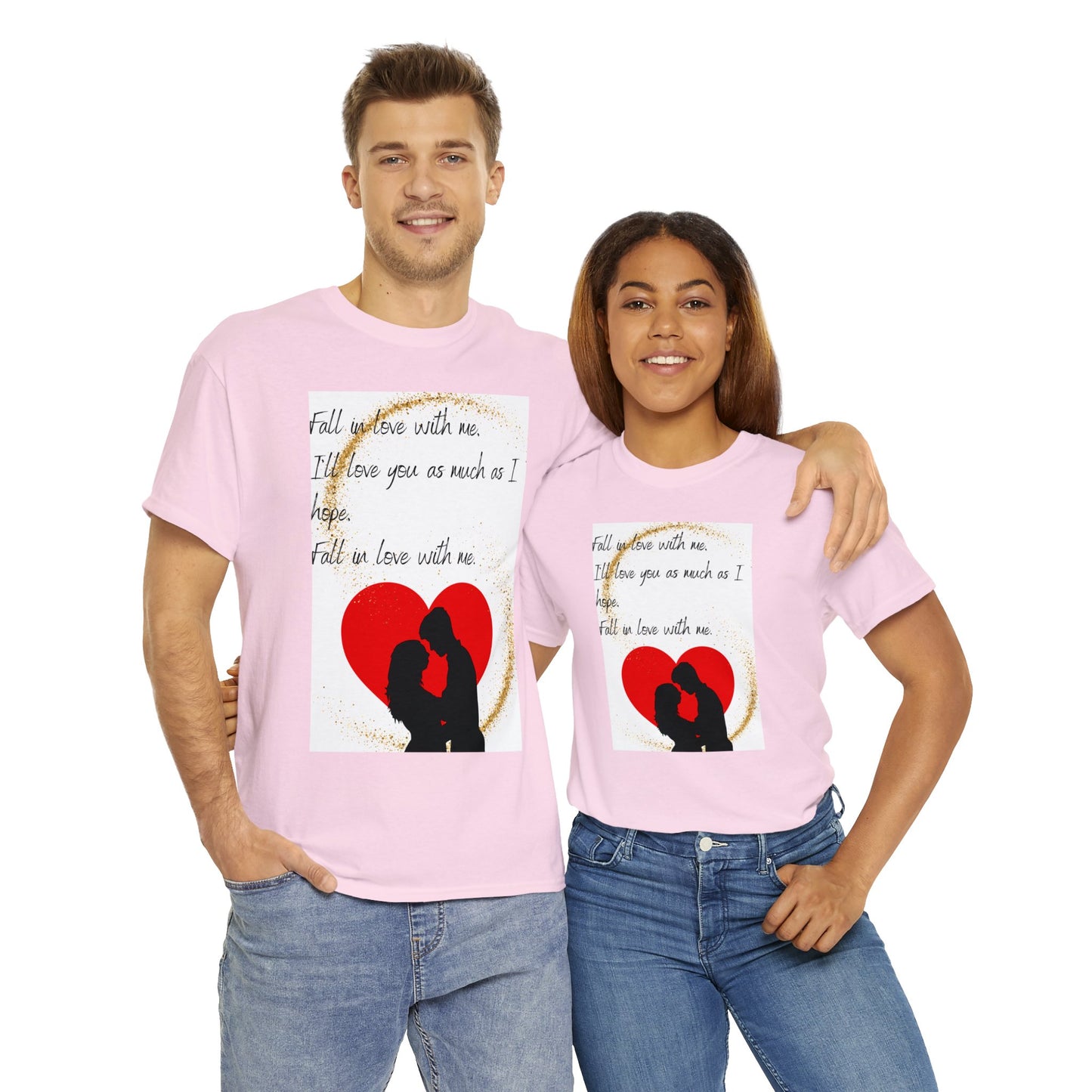 FALL IN LOVE WITH ME Unisex Heavy Cotton Tee