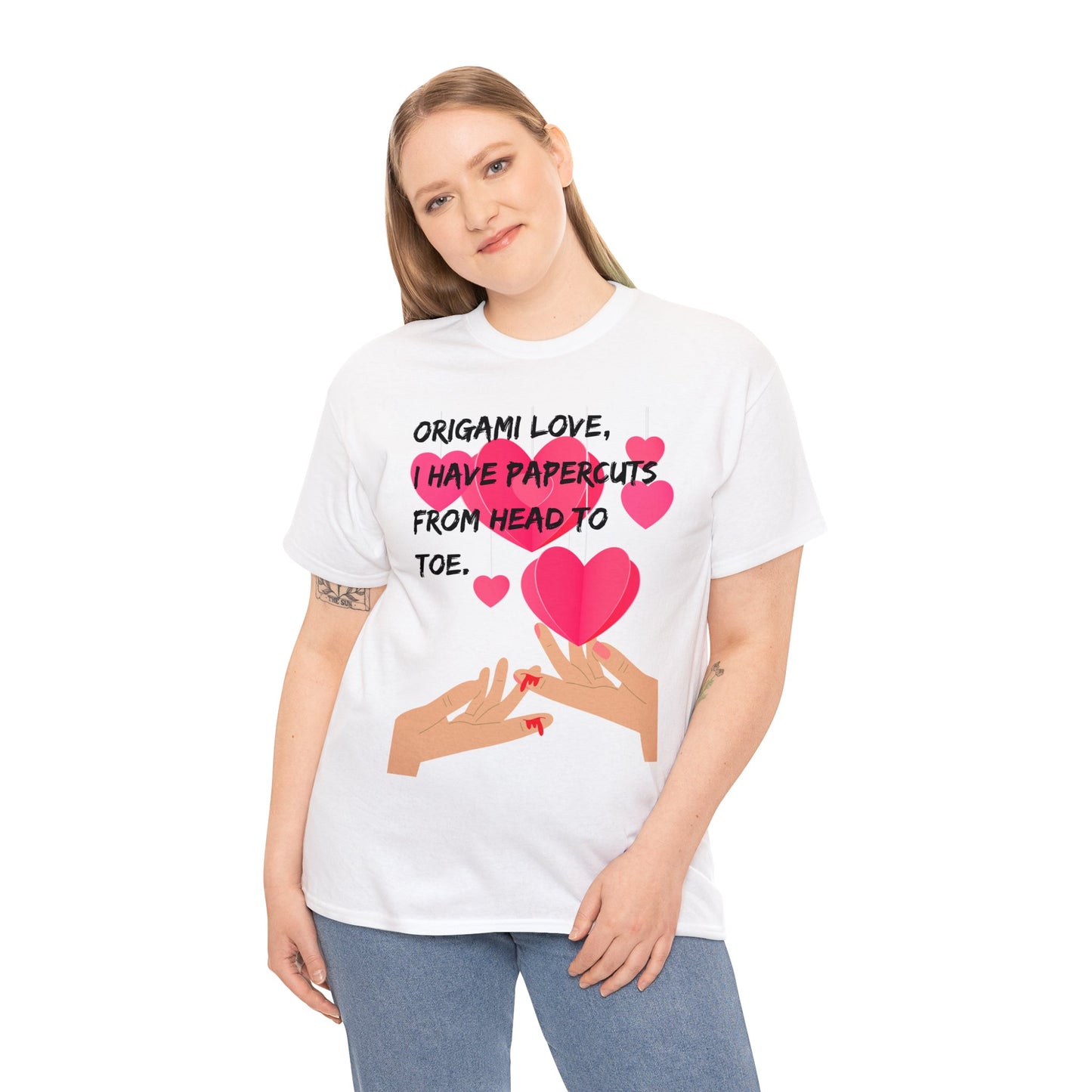 ORIGAME LOVE Unisex Heavy Cotton Tee