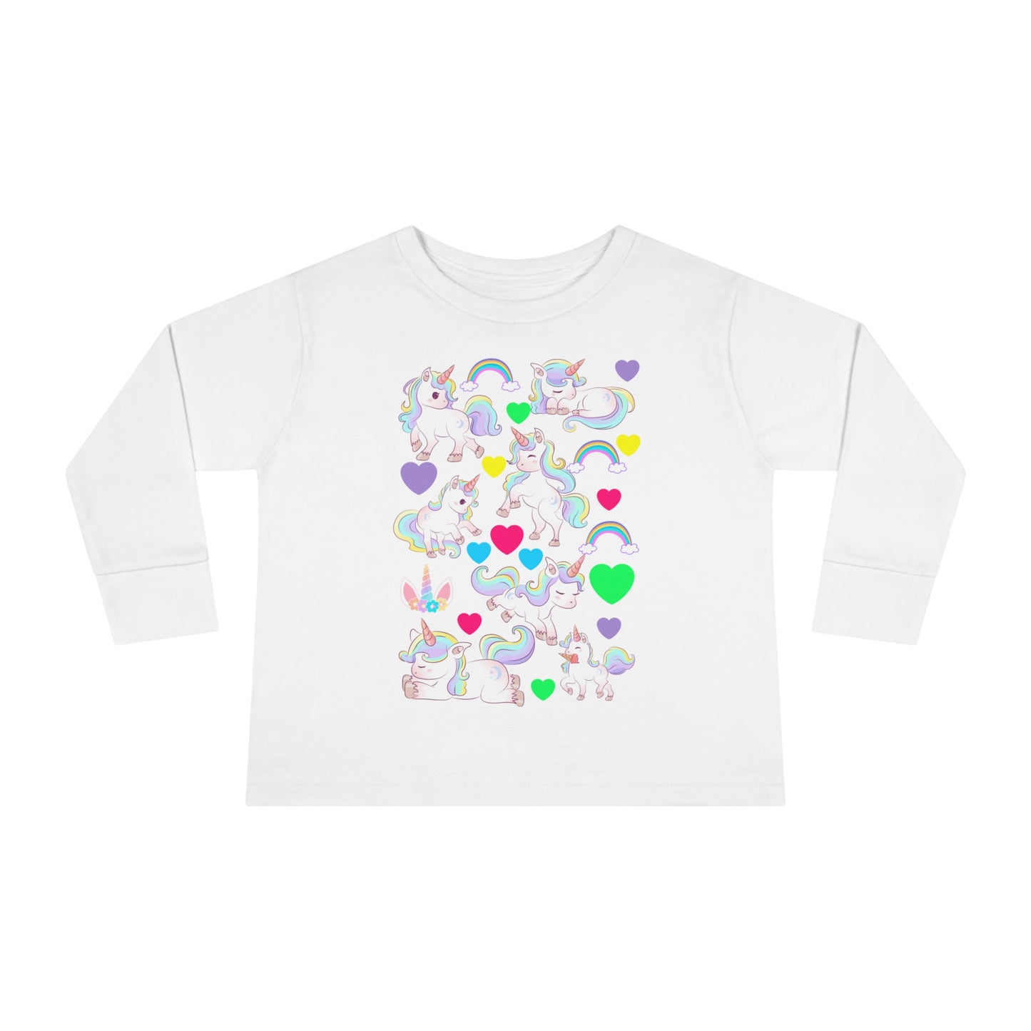 UNICORN LOVE V2 Toddler Long Sleeve Tee