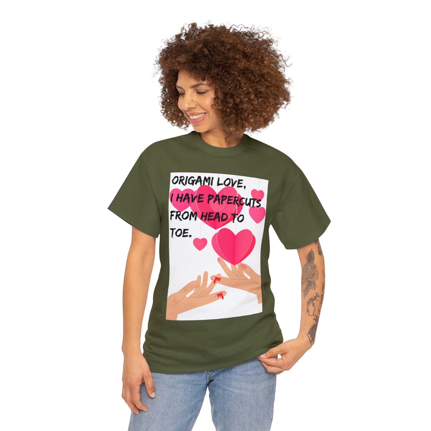 ORIGAME LOVE Unisex Heavy Cotton Tee