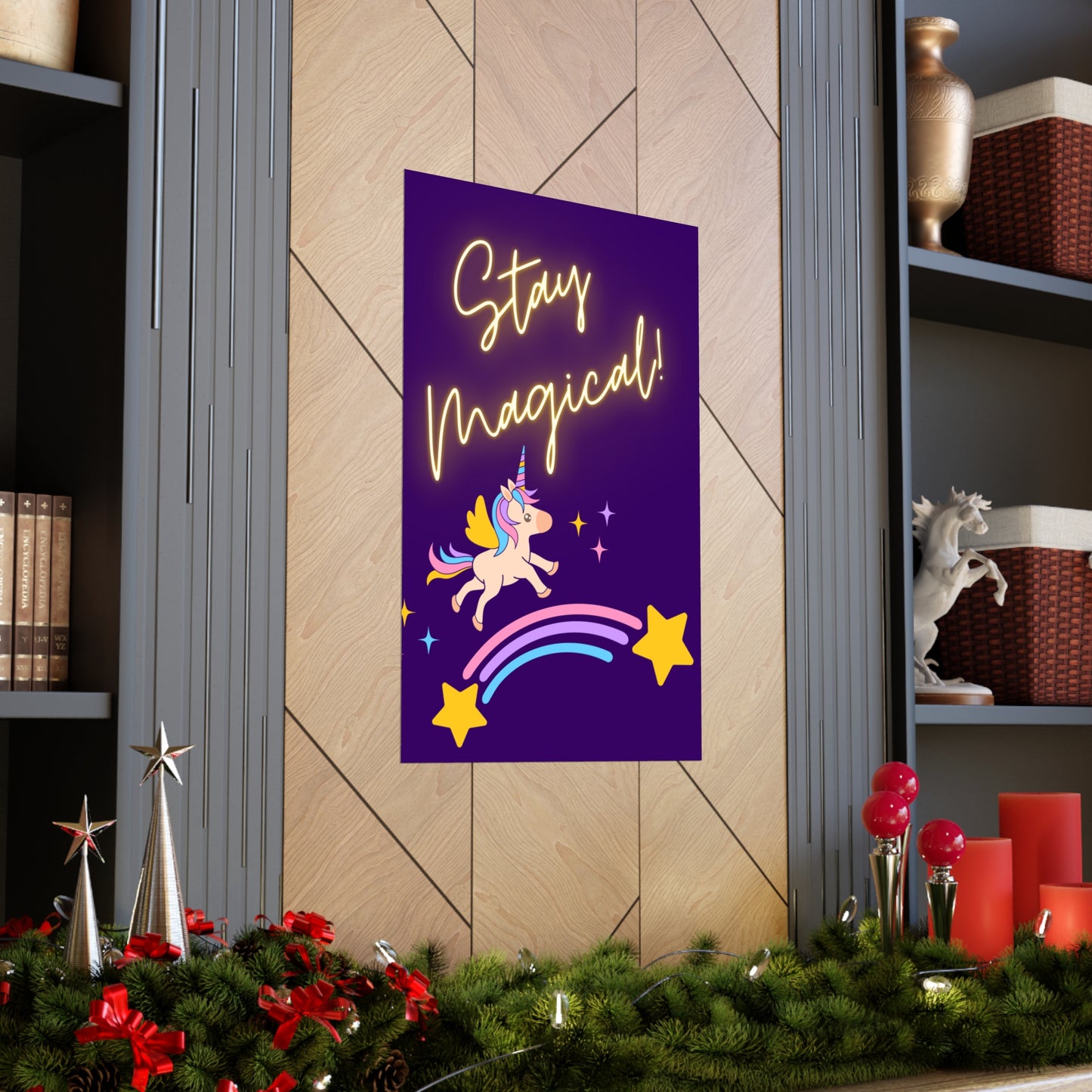 STAY MAGICAL UNICORN LOVE  Premium Matte Vertical Posters
