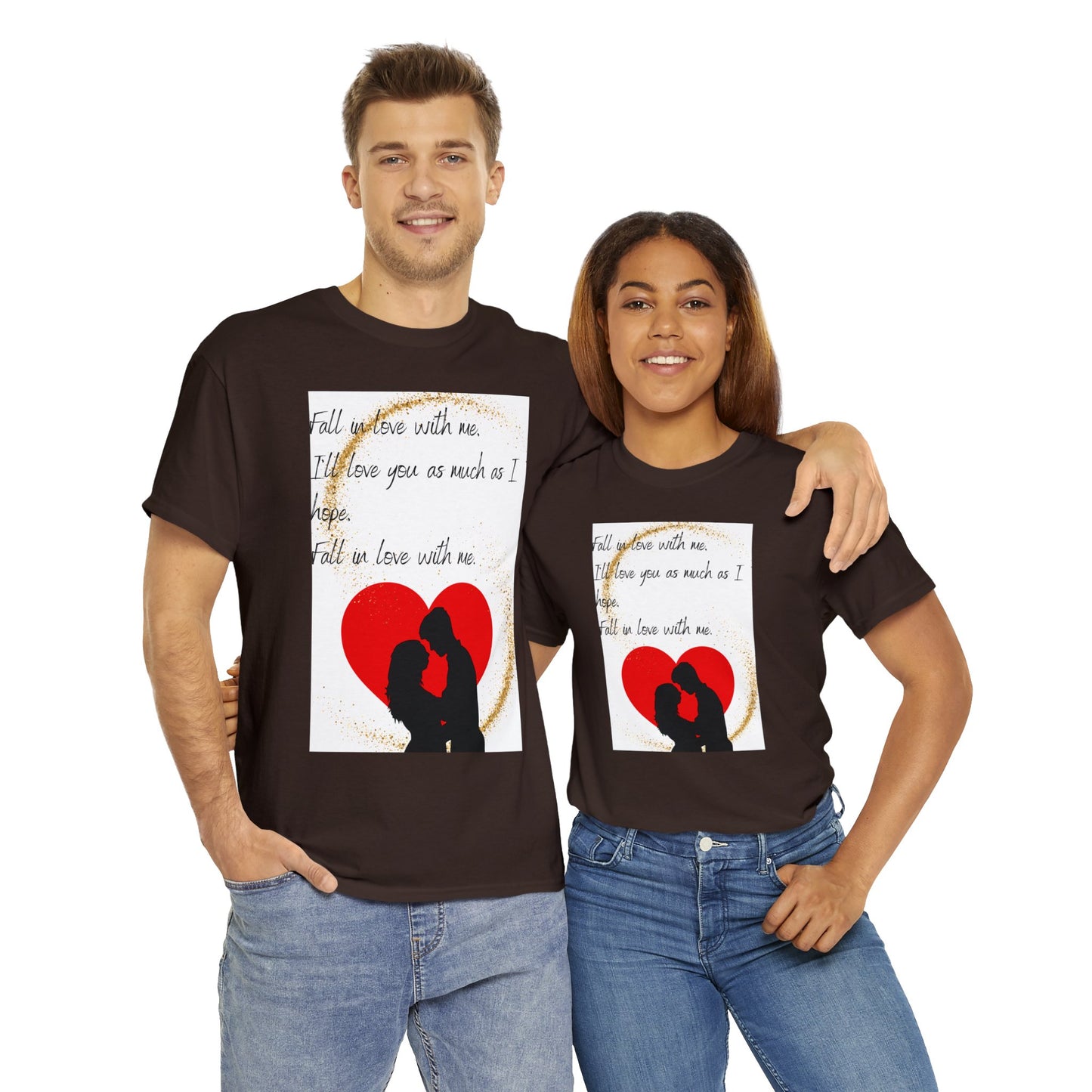 FALL IN LOVE WITH ME Unisex Heavy Cotton Tee