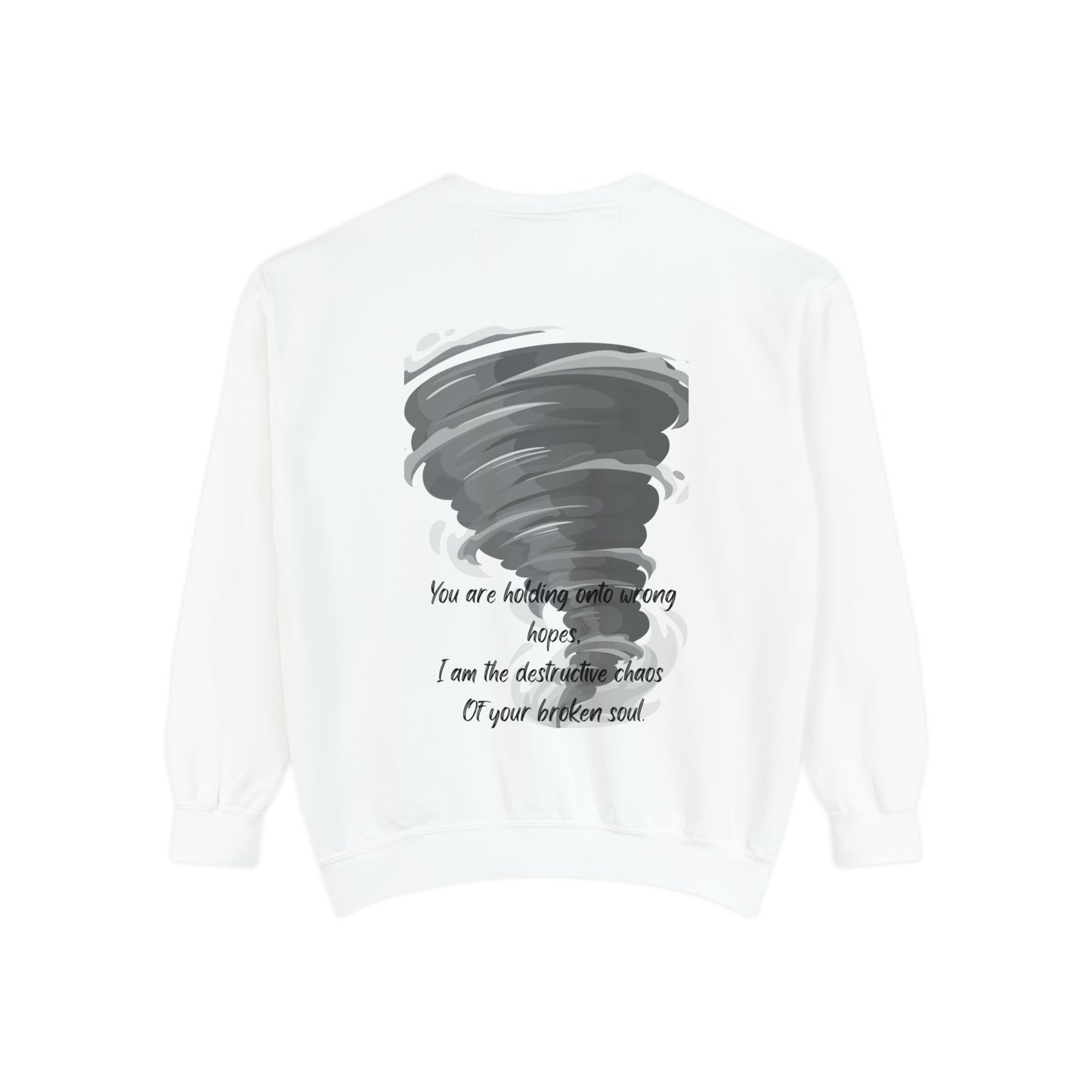 DESTRUCTIVE CHAOS Unisex Garment-Dyed Sweatshirt