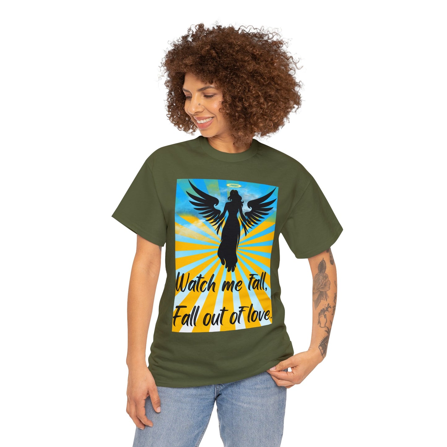 FALL OUT OF LOVE Unisex Heavy Cotton Tee
