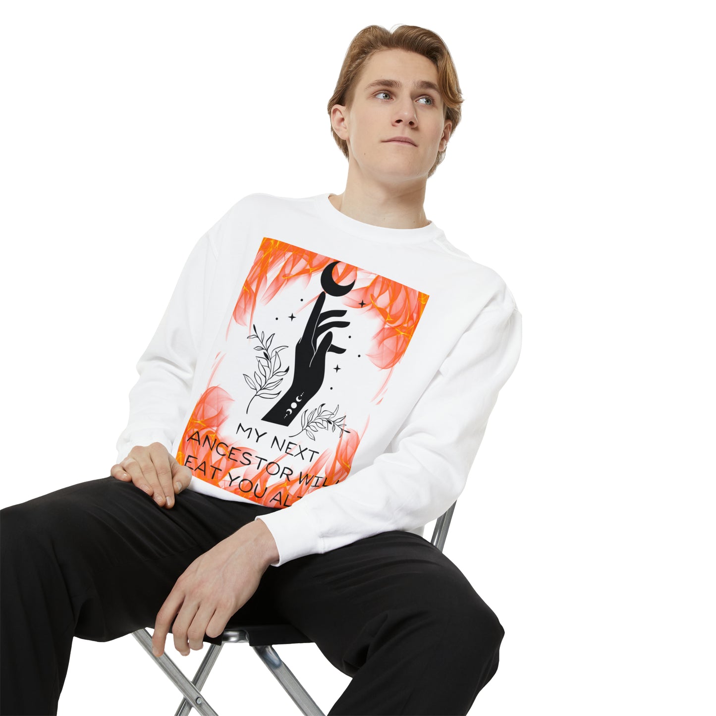 MY NEXT ANCESTOR Unisex Garment-Dyed Sweatshirt