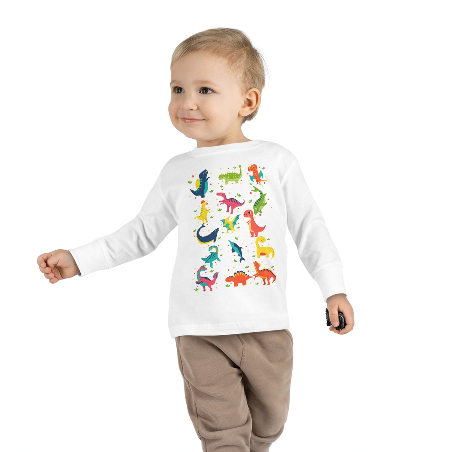 ROAR LIKE A DINASOUR Toddler Long Sleeve Tee