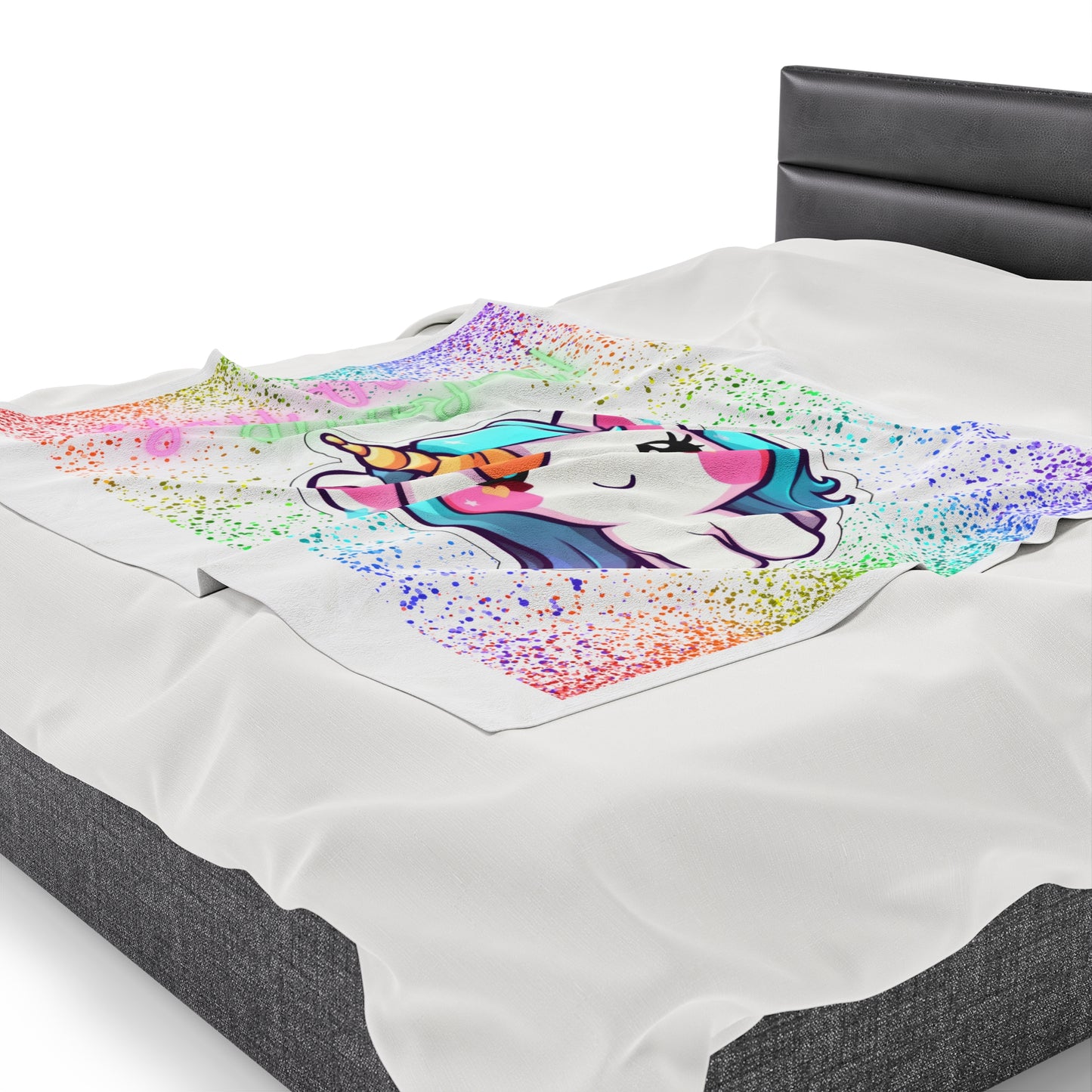 YOU ARE AMAZING UNICORN LOVE Velveteen Plush Blanket