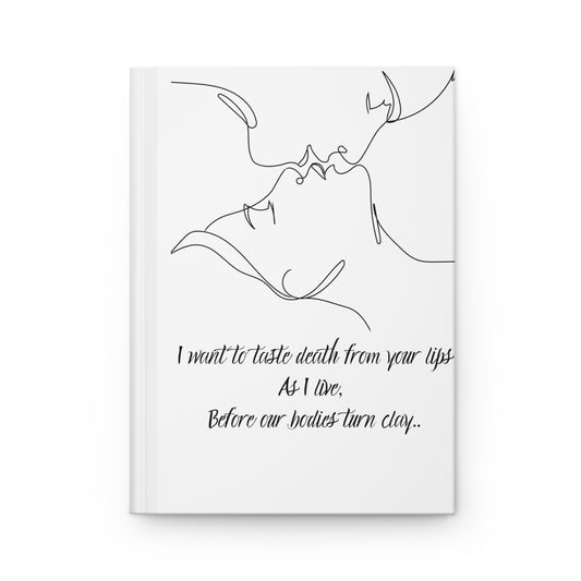 DEATH FROM YOUR LIPS Hardcover Journal Matte