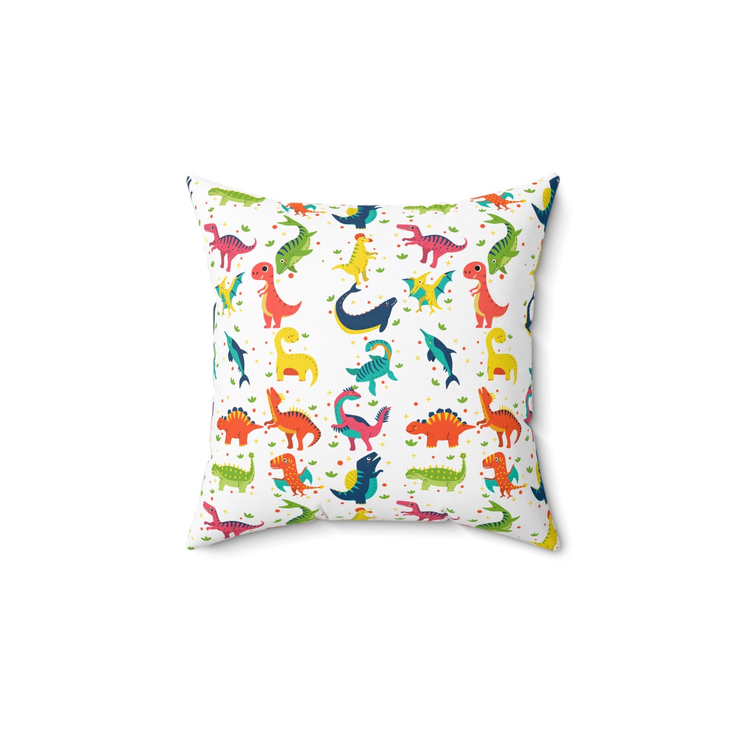 ROAR LIKE A DINASOUR Spun Polyester Square Pillow For Boy's Room