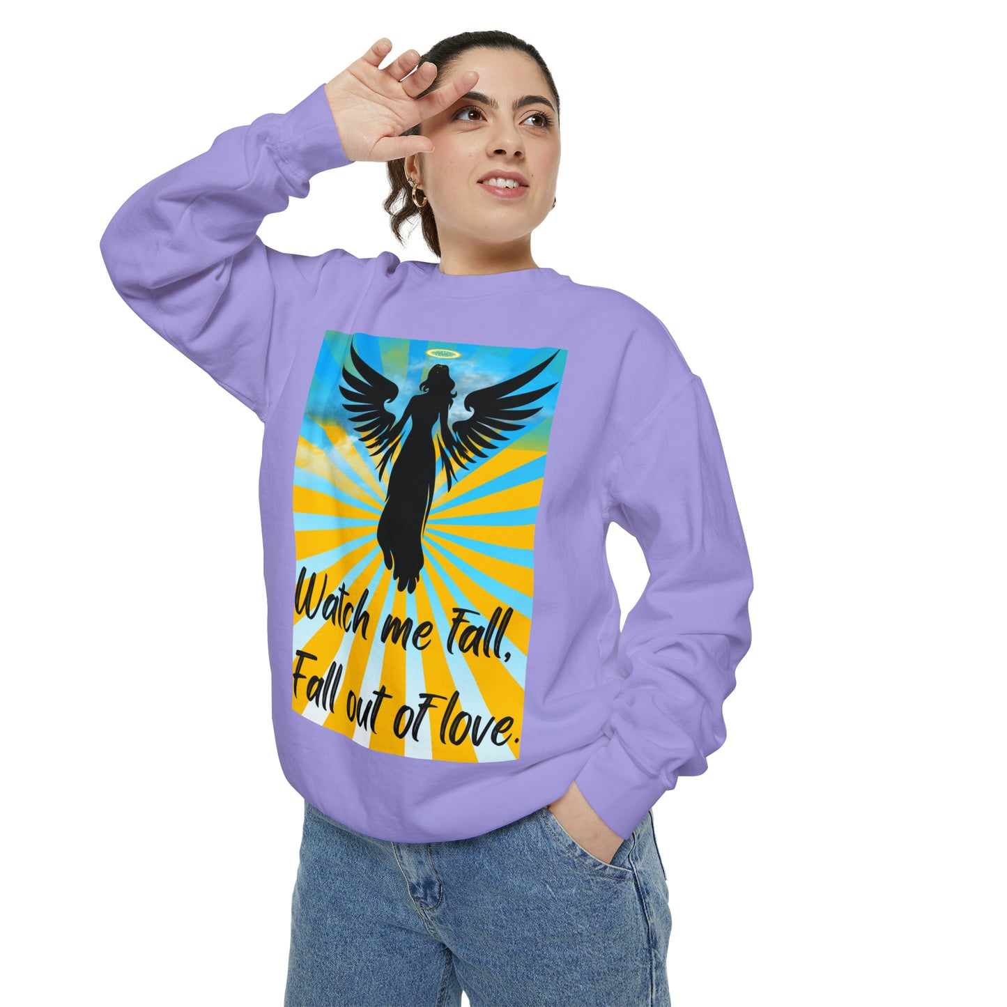 FALL OUT OF LOVE  Unisex Garment-Dyed Sweatshirt