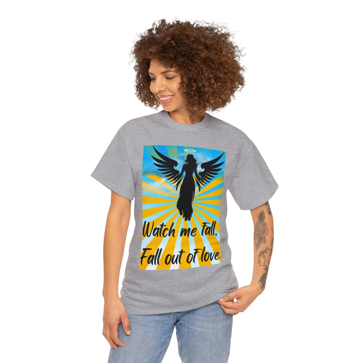 FALL OUT OF LOVE Unisex Heavy Cotton Tee