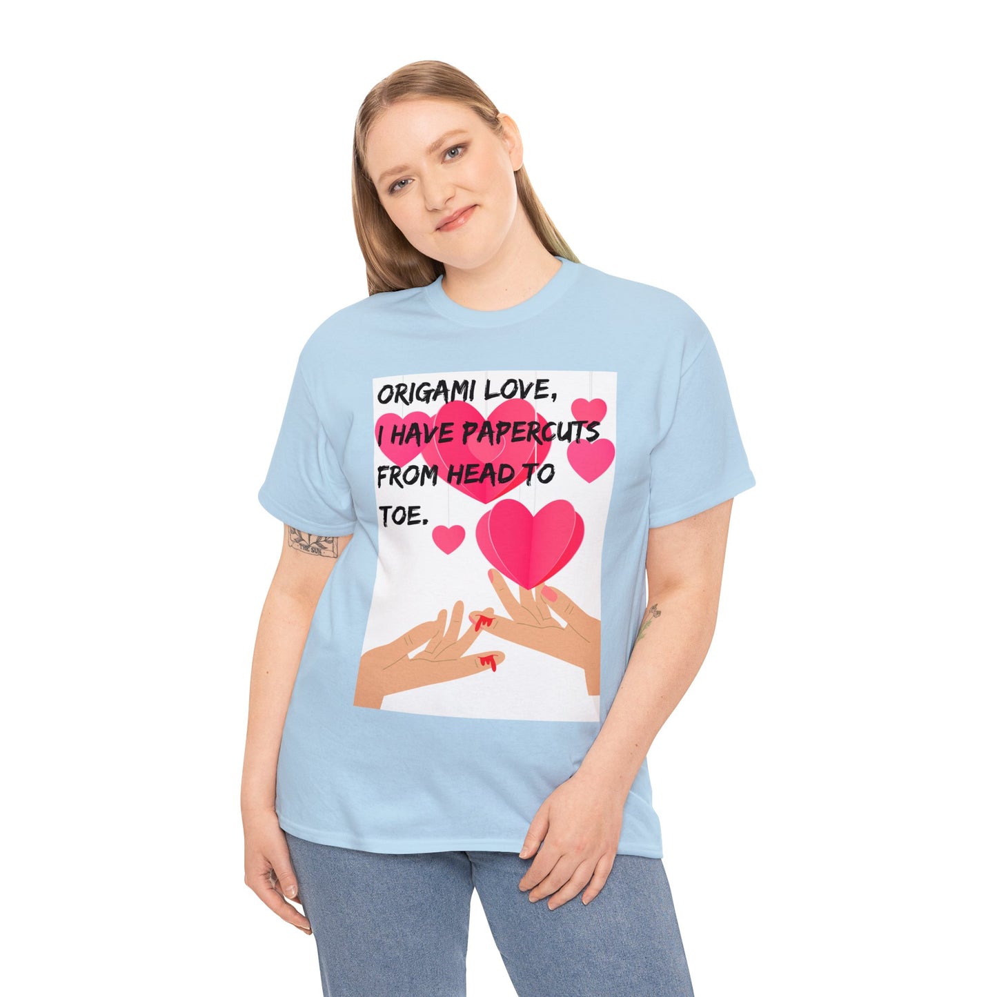 ORIGAME LOVE Unisex Heavy Cotton Tee