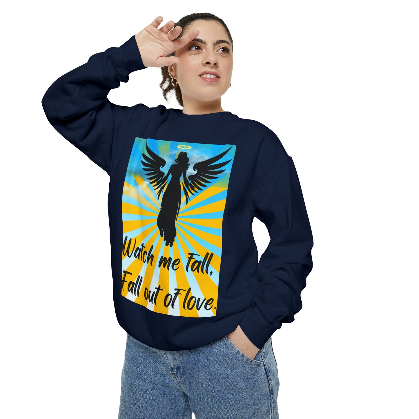 FALL OUT OF LOVE  Unisex Garment-Dyed Sweatshirt