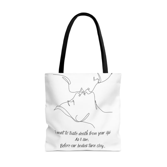 DEATH FROM YOUR LIPS Tote Bag (AOP)