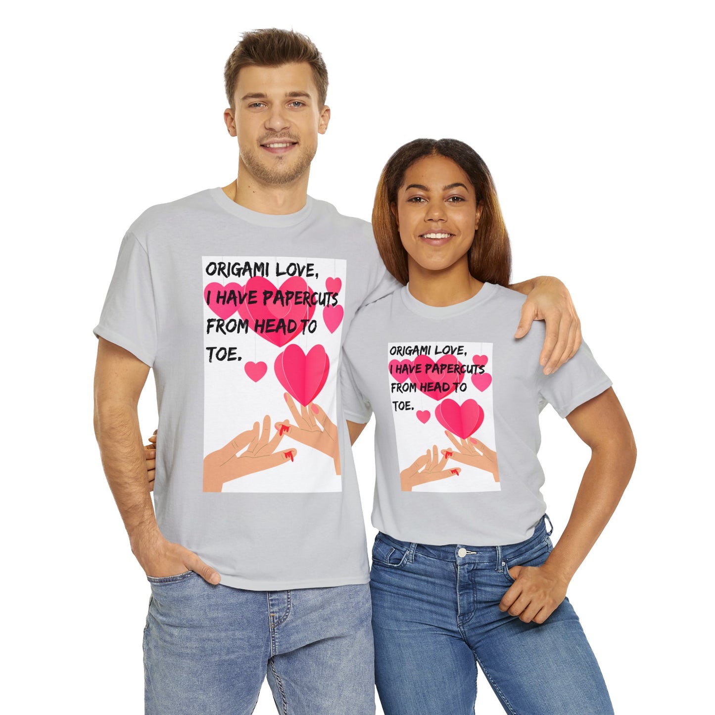 ORIGAME LOVE Unisex Heavy Cotton Tee