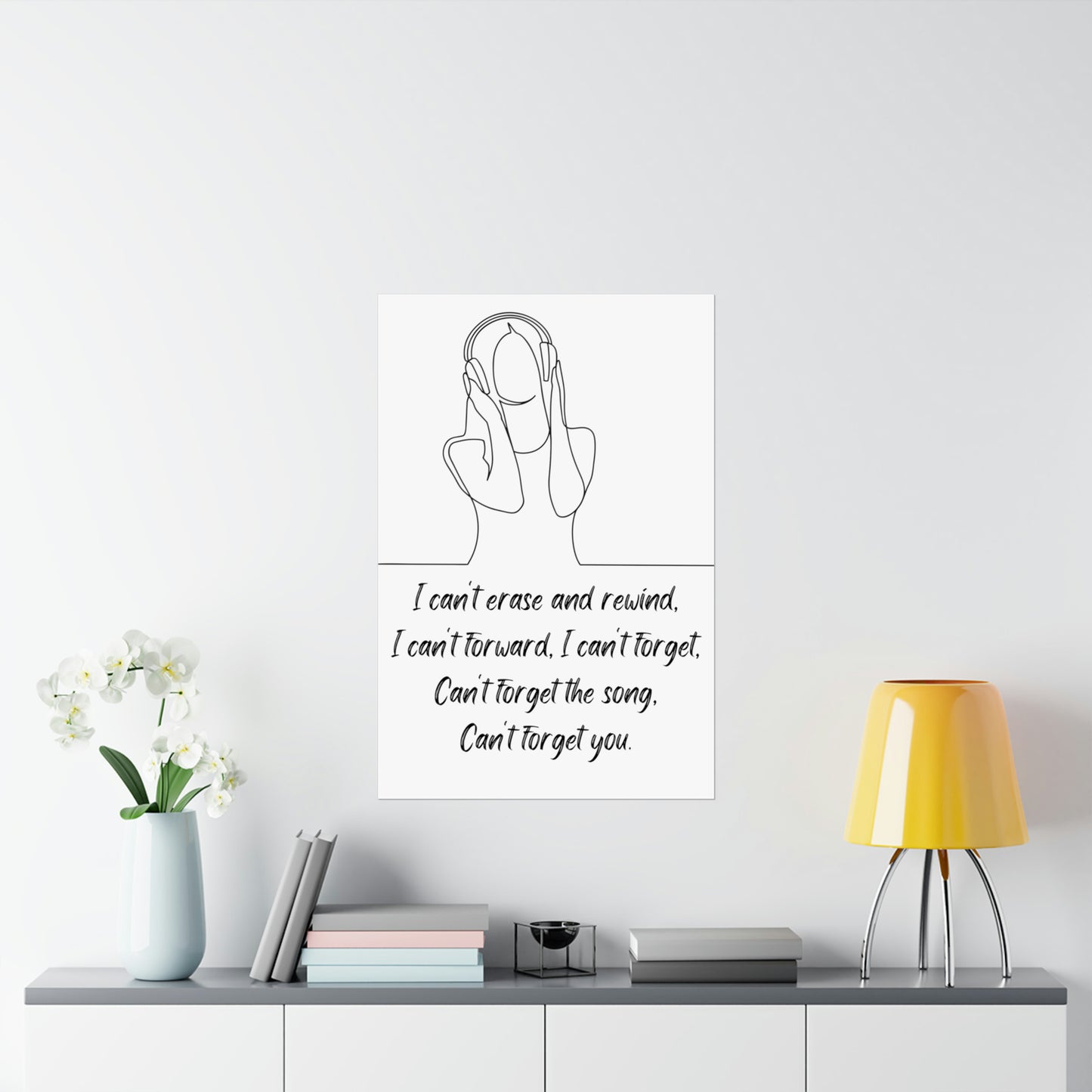 SONG STUCK IN MY HEAD Matte Vertical Posters