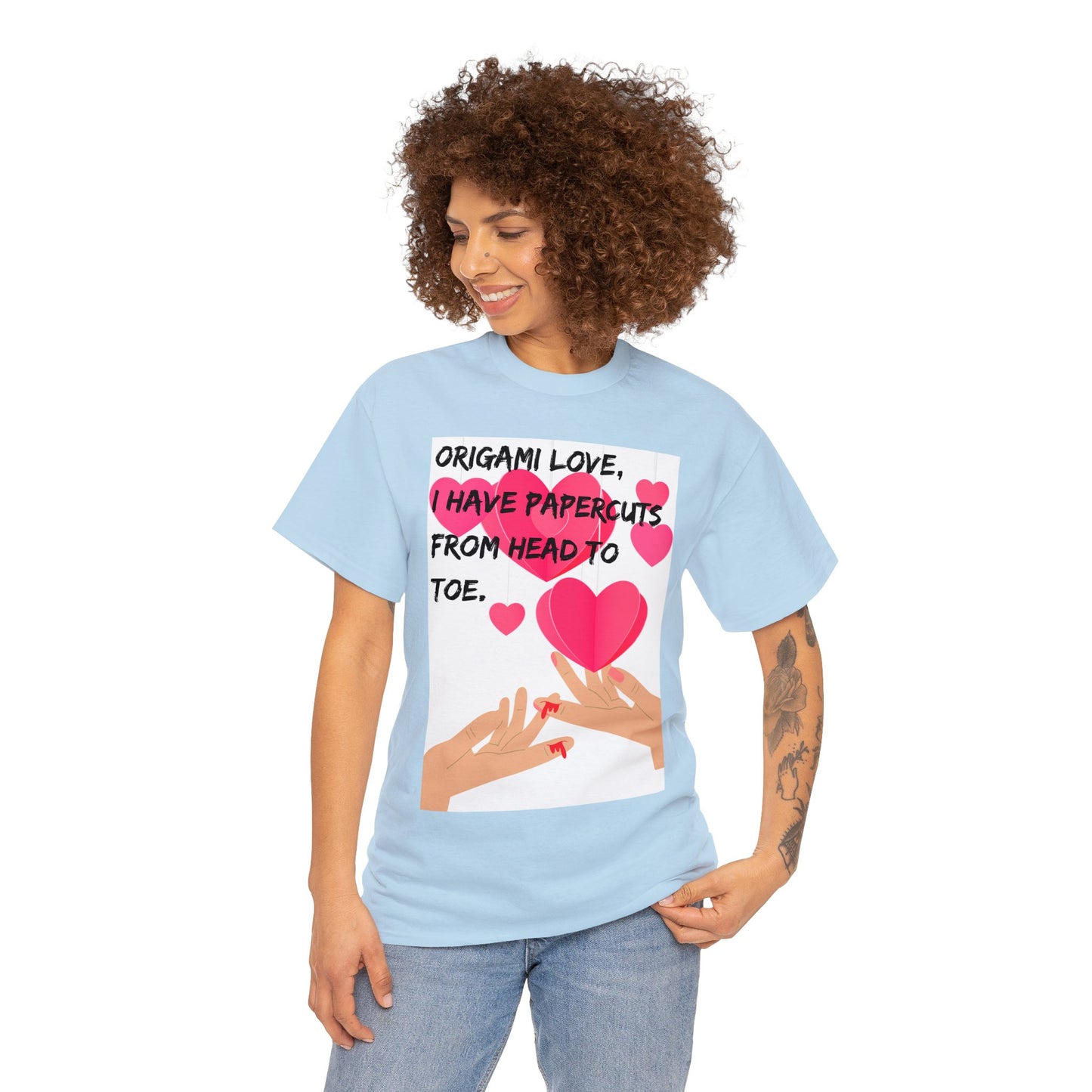 ORIGAME LOVE Unisex Heavy Cotton Tee