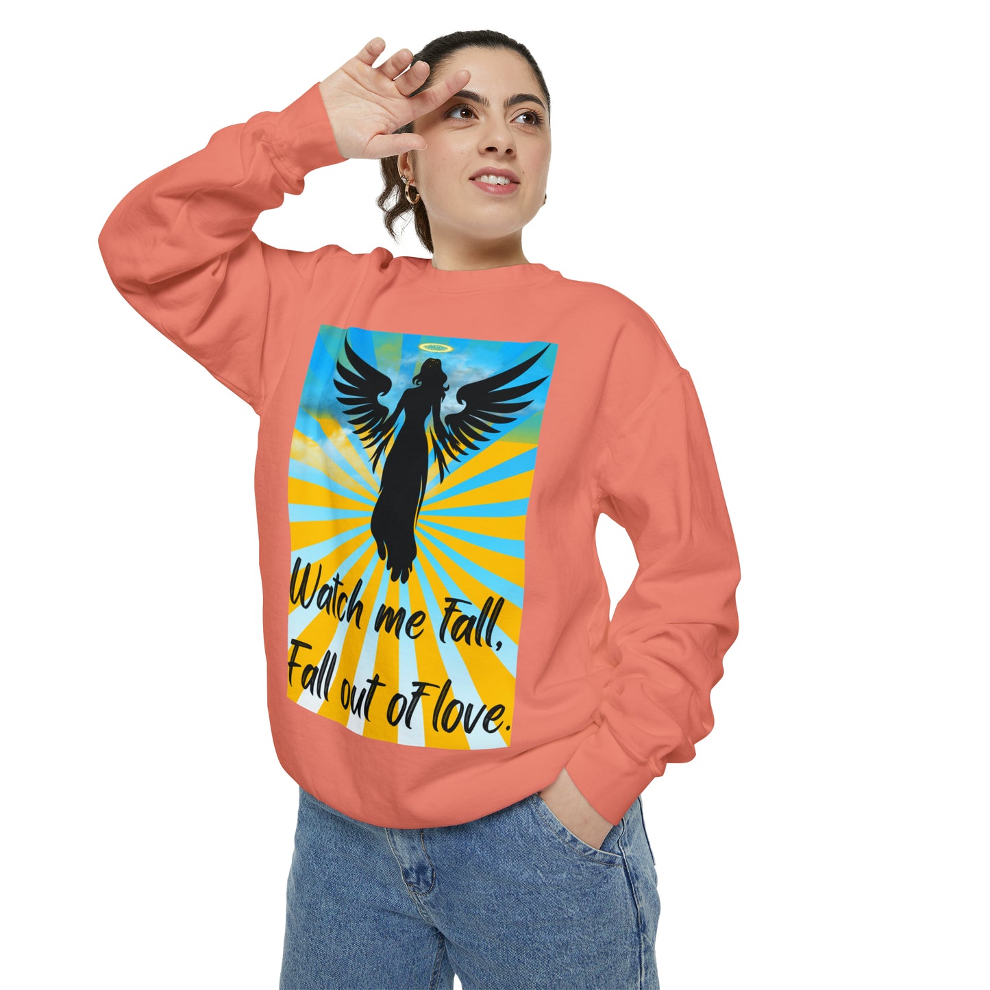 FALL OUT OF LOVE  Unisex Garment-Dyed Sweatshirt