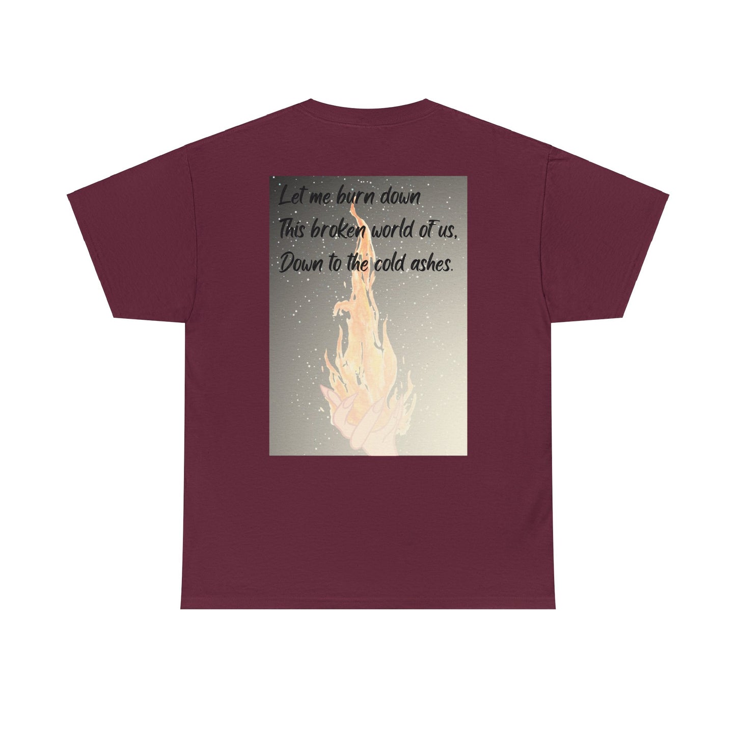 DOWN TO THE ASHES  Unisex Heavy Cotton Tee