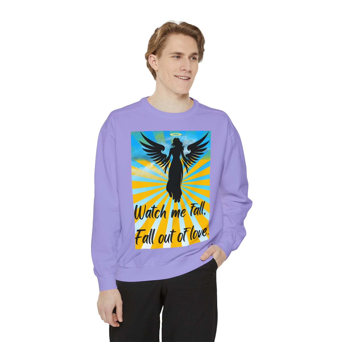 FALL OUT OF LOVE  Unisex Garment-Dyed Sweatshirt