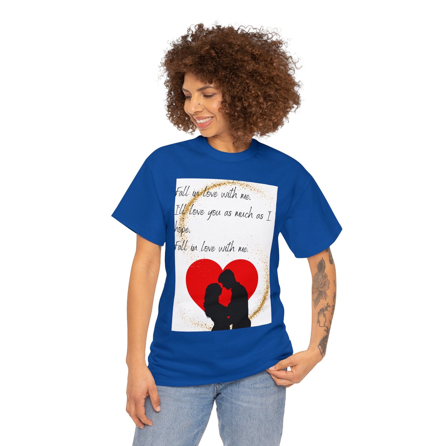 FALL IN LOVE WITH ME Unisex Heavy Cotton Tee