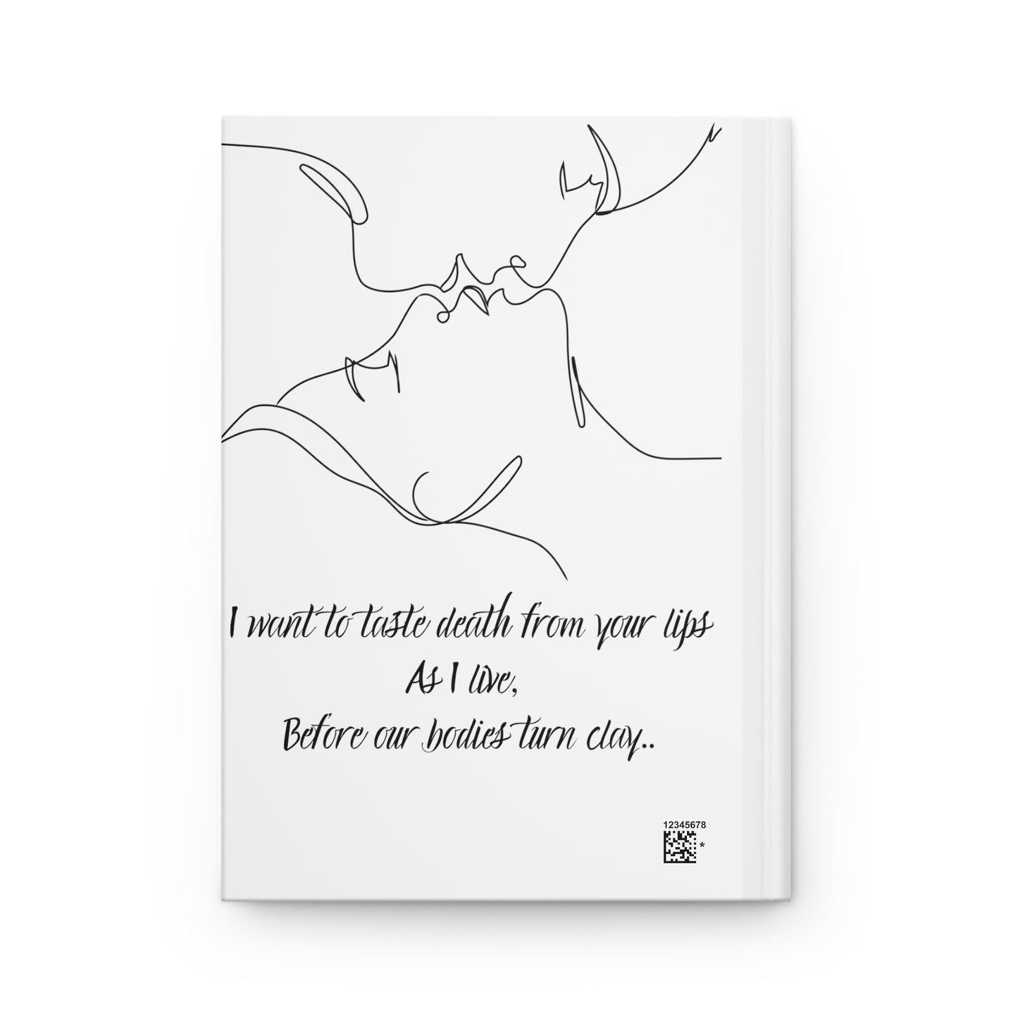 DEATH FROM YOUR LIPS Hardcover Journal Matte