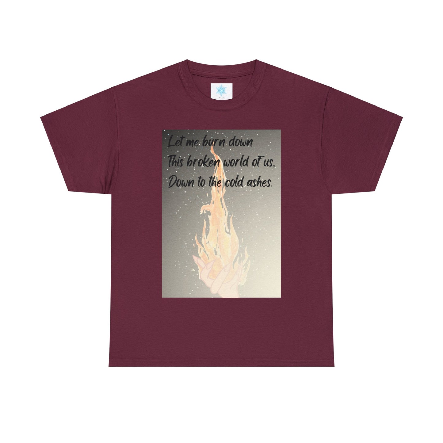 DOWN TO THE ASHES  Unisex Heavy Cotton Tee