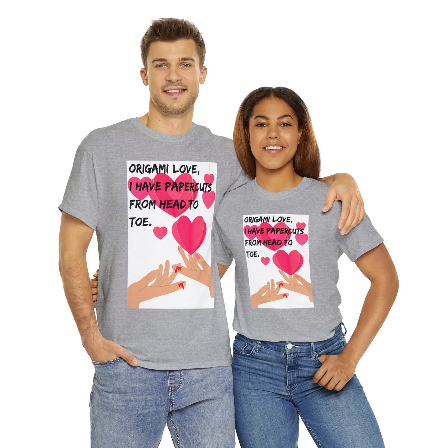 ORIGAME LOVE Unisex Heavy Cotton Tee