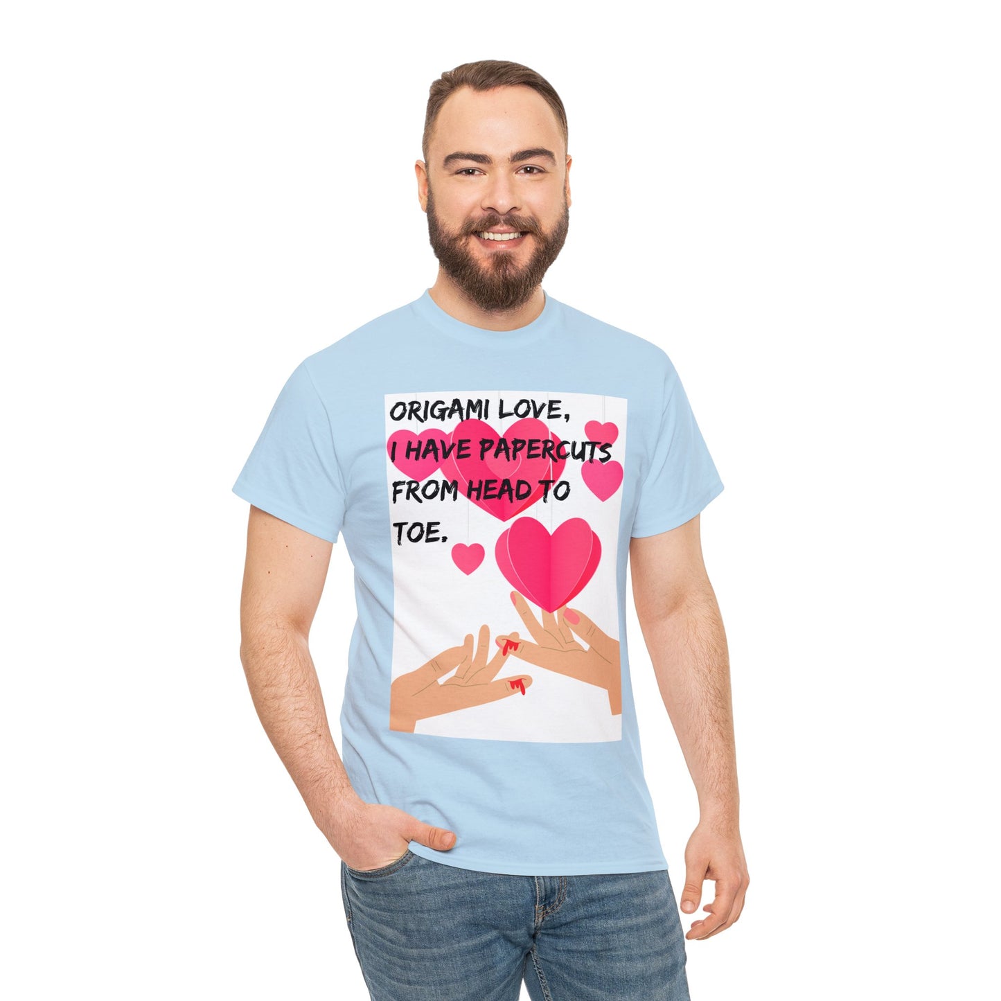 ORIGAME LOVE Unisex Heavy Cotton Tee