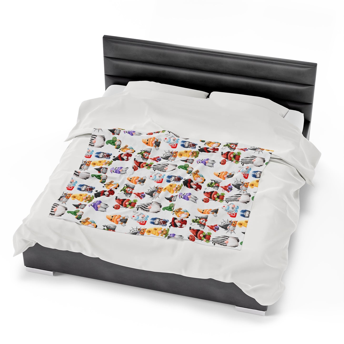 GNOMES IN HALLOWEEN Velveteen Plush Blanket