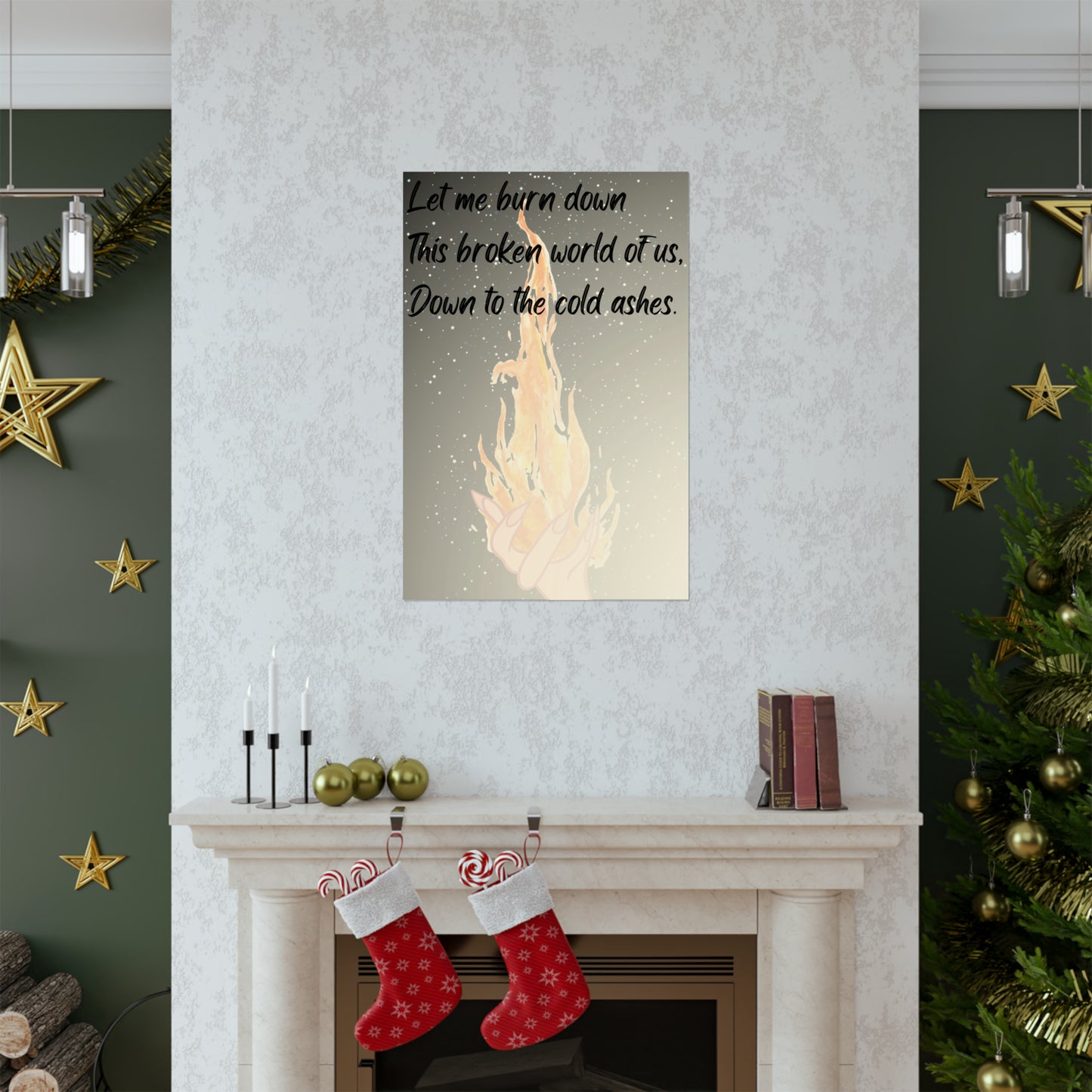 DOWN TO THE ASHES   Matte Vertical Posters