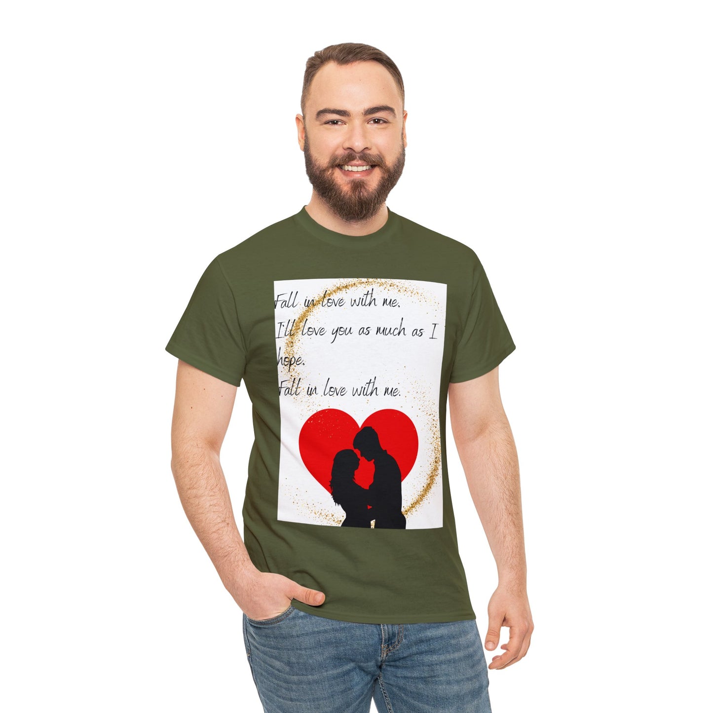 FALL IN LOVE WITH ME Unisex Heavy Cotton Tee
