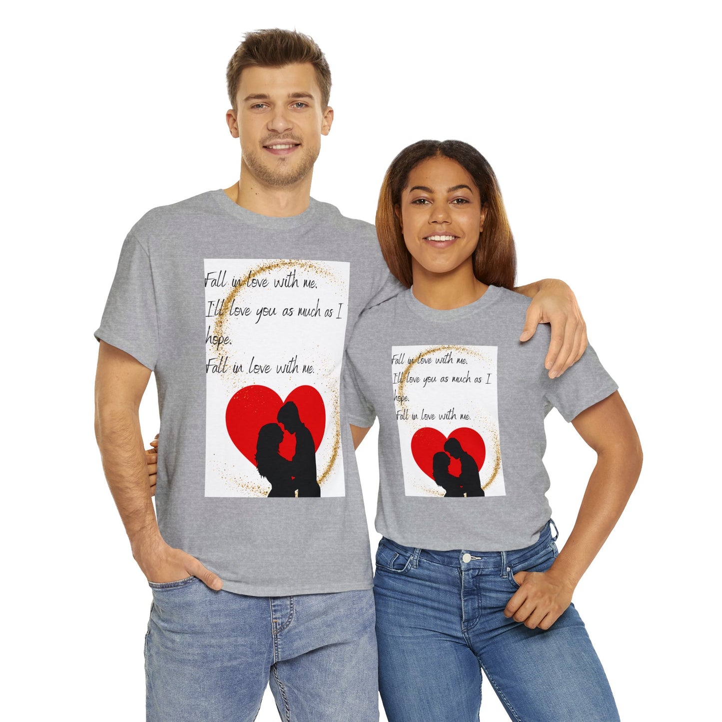 FALL IN LOVE WITH ME Unisex Heavy Cotton Tee