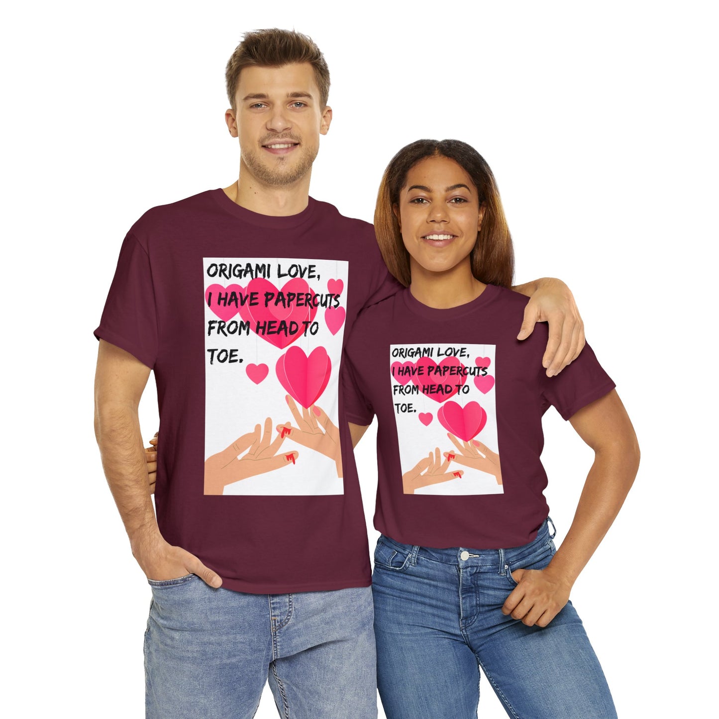ORIGAME LOVE Unisex Heavy Cotton Tee