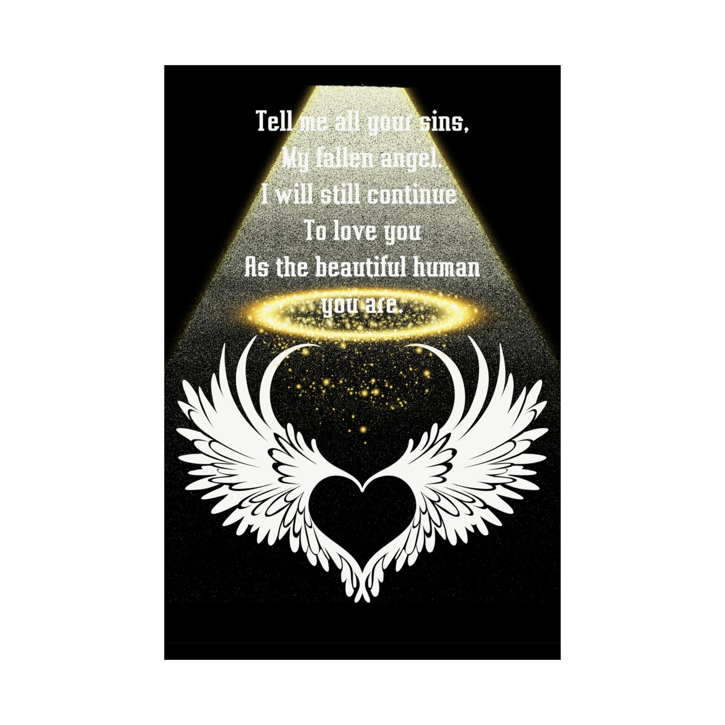 FALLEN ANGEL  Matte Vertical Posters