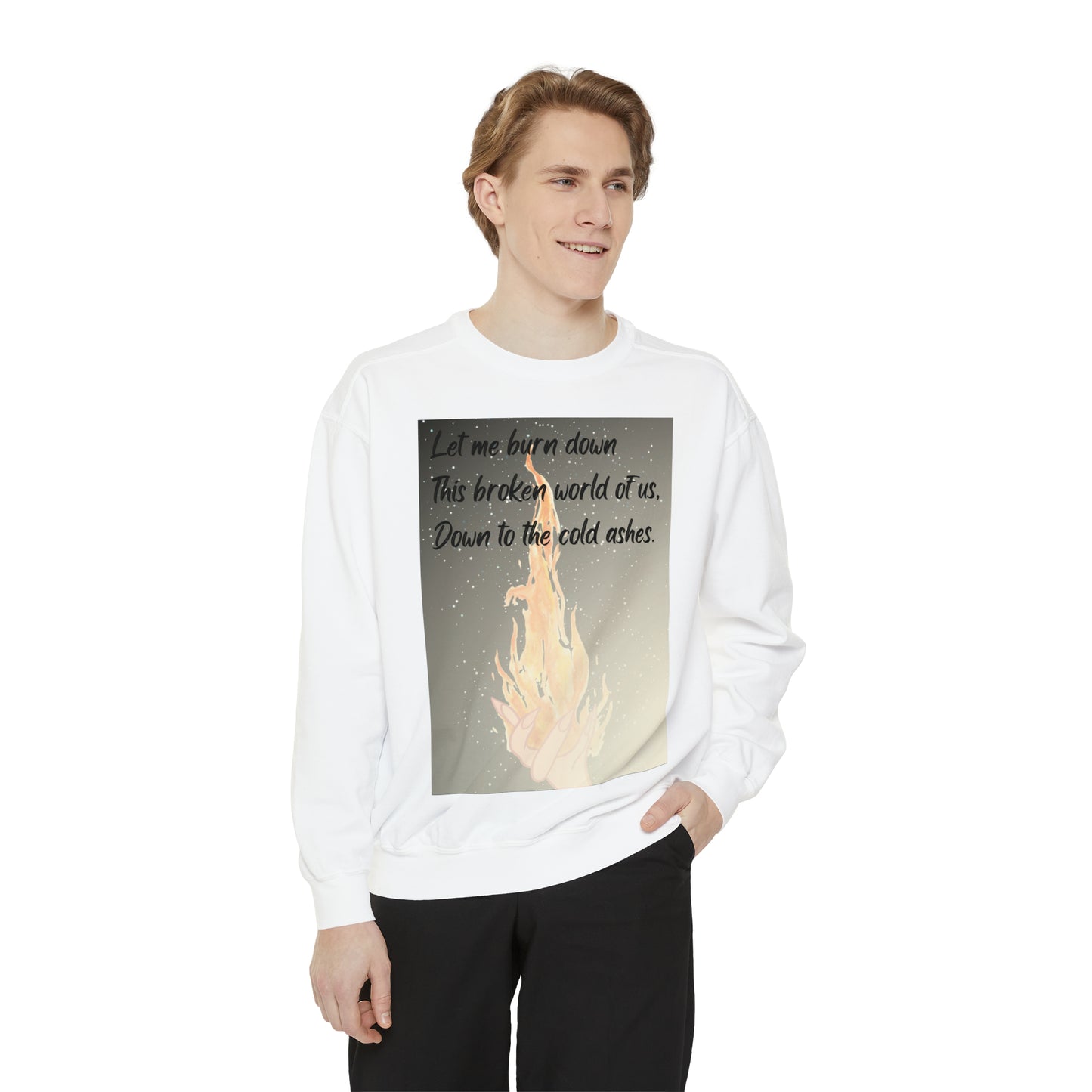 DOWN TO THE ASHES  Unisex Garment-Dyed Sweatshirt