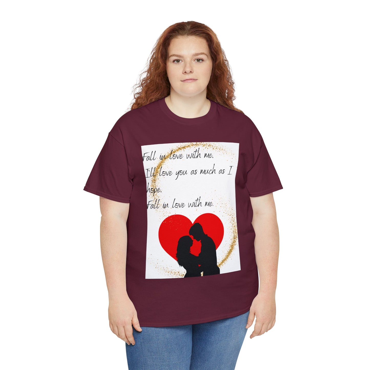 FALL IN LOVE WITH ME Unisex Heavy Cotton Tee