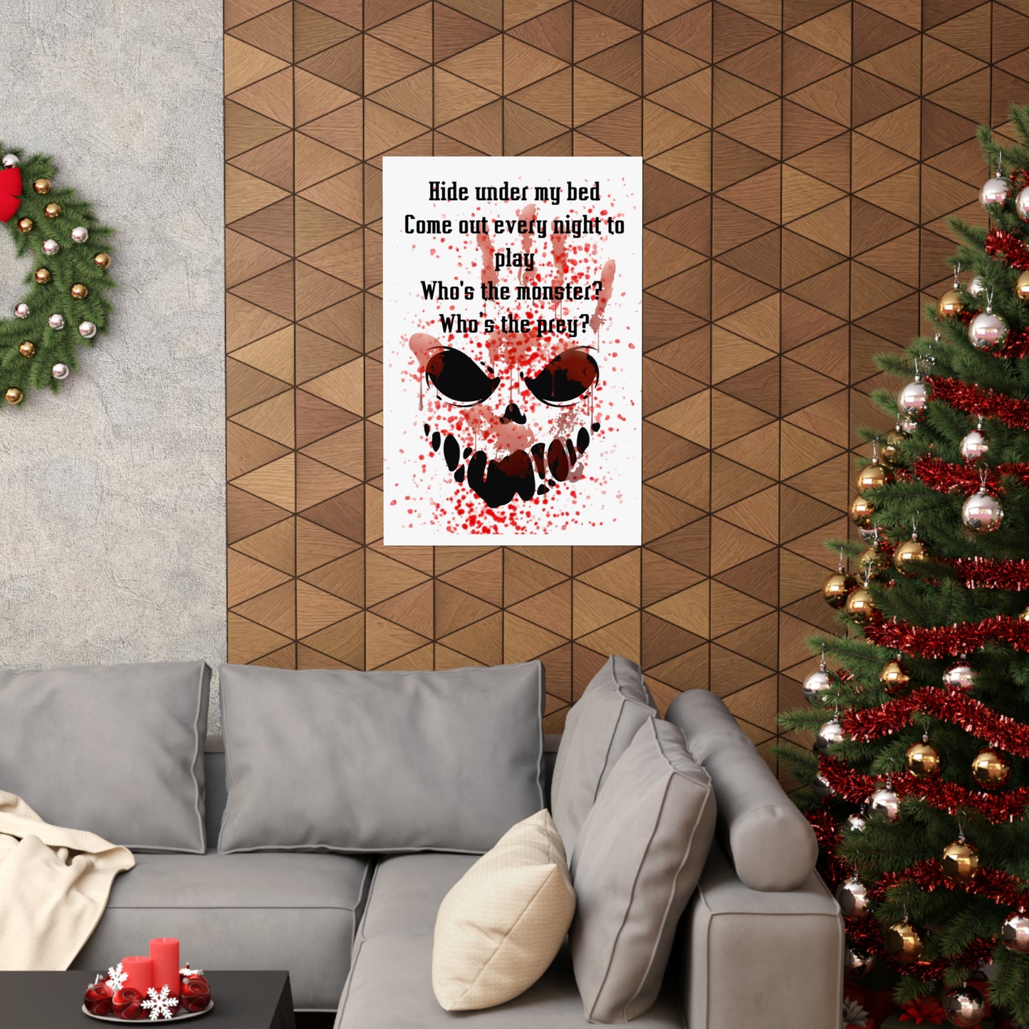 MONSTERS UNDER MY BED  Matte Vertical Posters