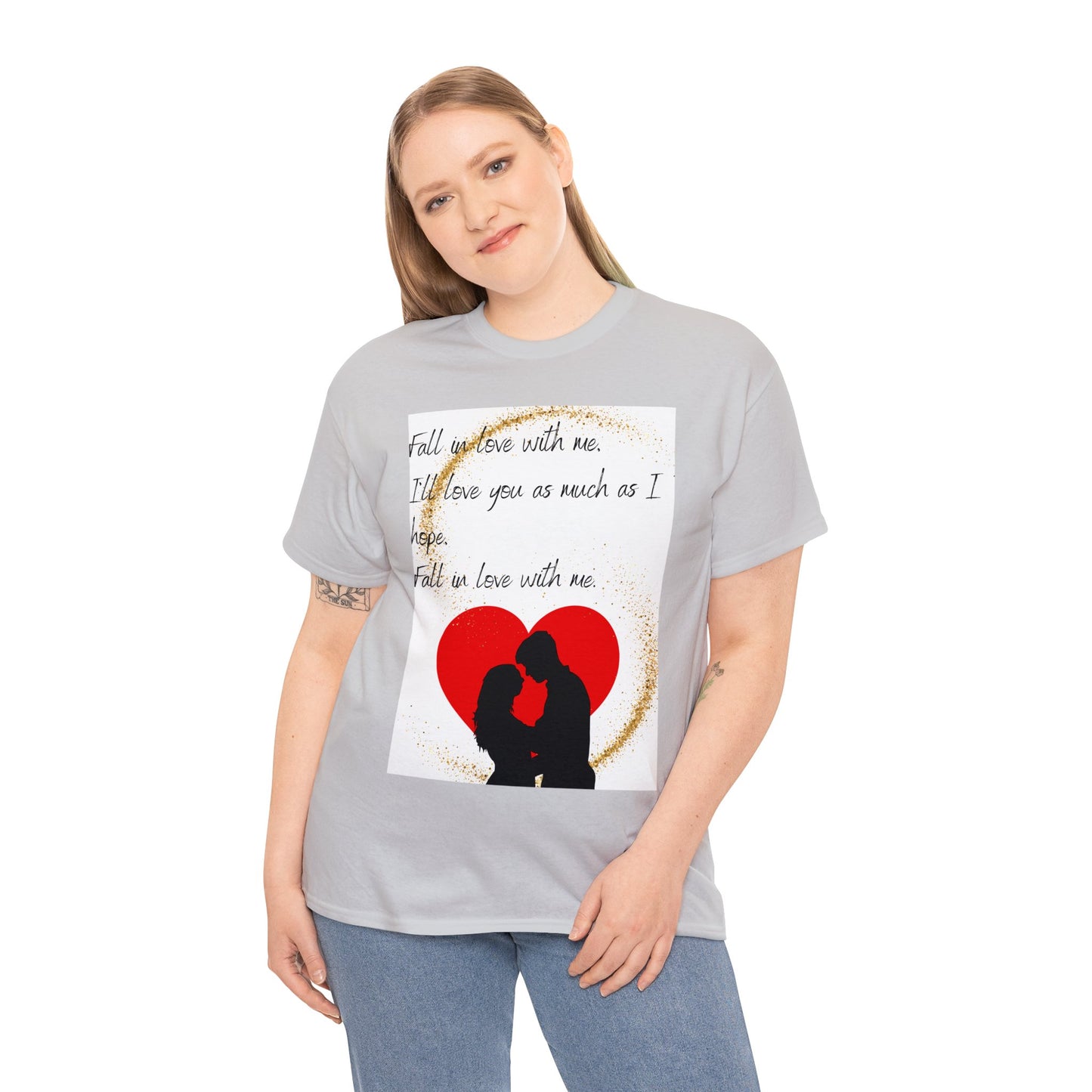 FALL IN LOVE WITH ME Unisex Heavy Cotton Tee
