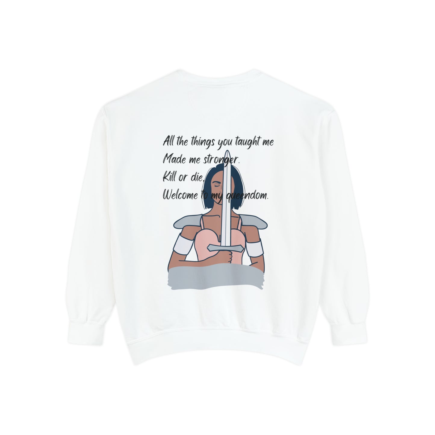 QUEENDOM Unisex Garment-Dyed Sweatshirt