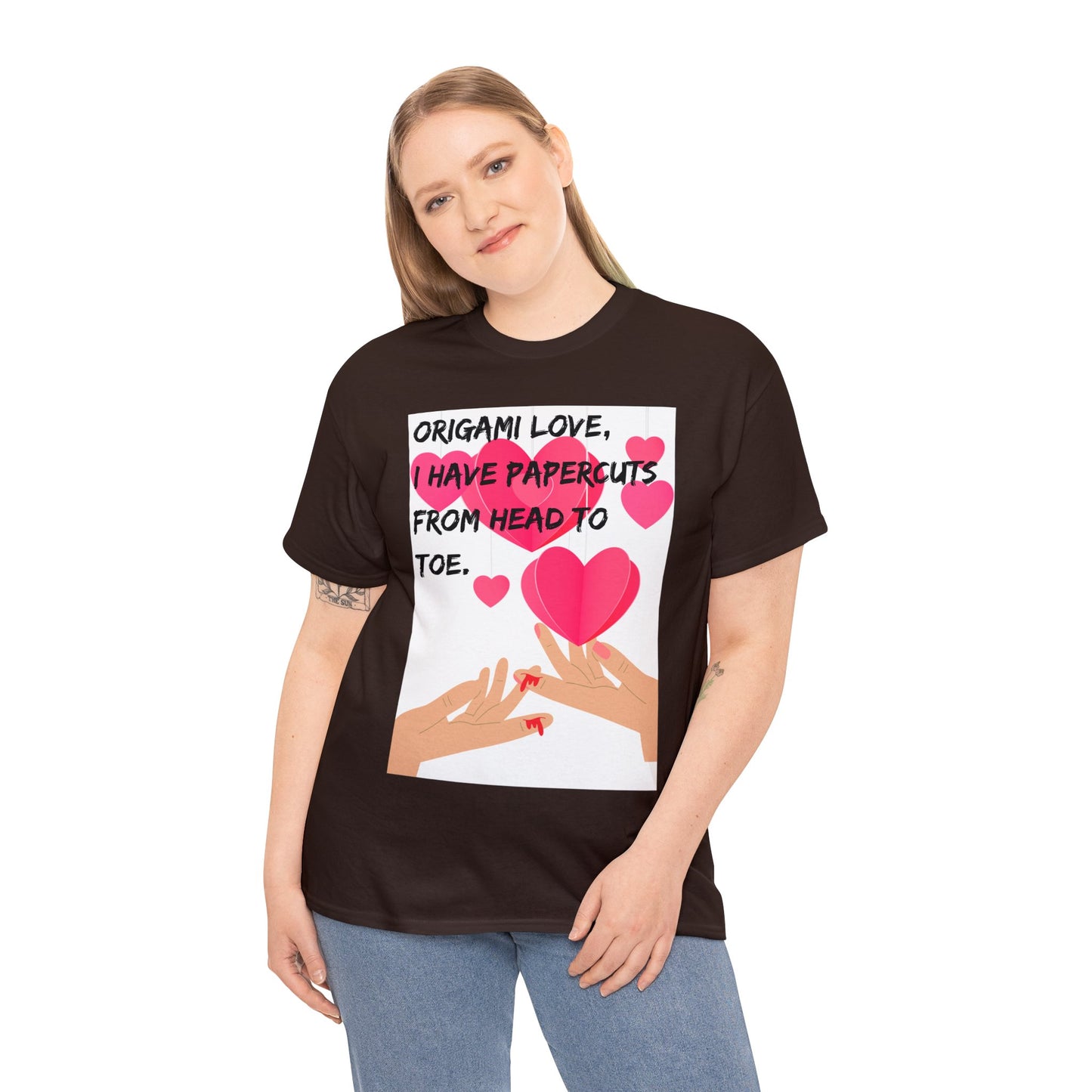 ORIGAME LOVE Unisex Heavy Cotton Tee