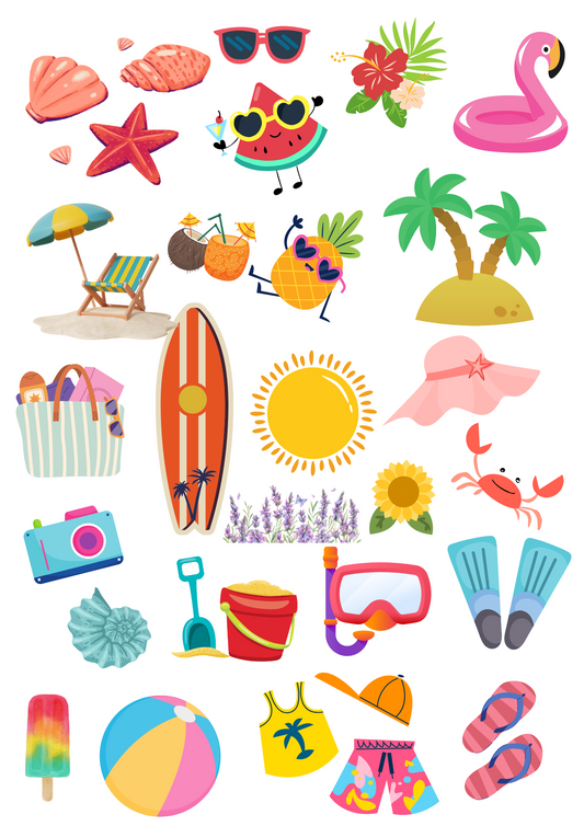 Seamless Summer Fabric For Kids Room, Curtains, Pillows, Clothes, Sheets, Crafting, Sewing, Pants, PJS (20 colors are included)