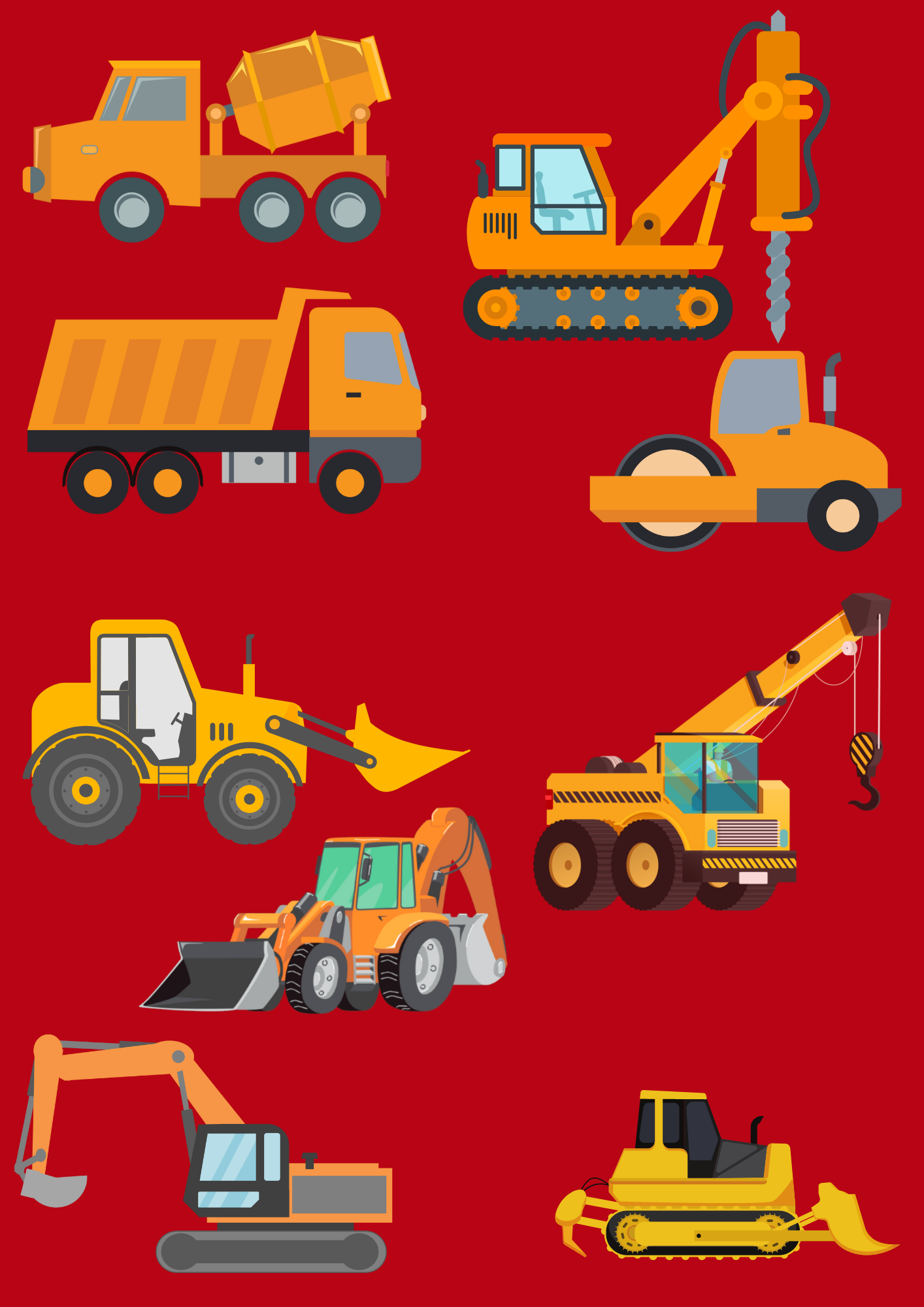 Seamless Construction Fabric-2 For Kids Room, Curtains, Pillows, Clothes, Sheets, Crafting, Sewing, PJS, Pants, Boxers (19 COLORS)