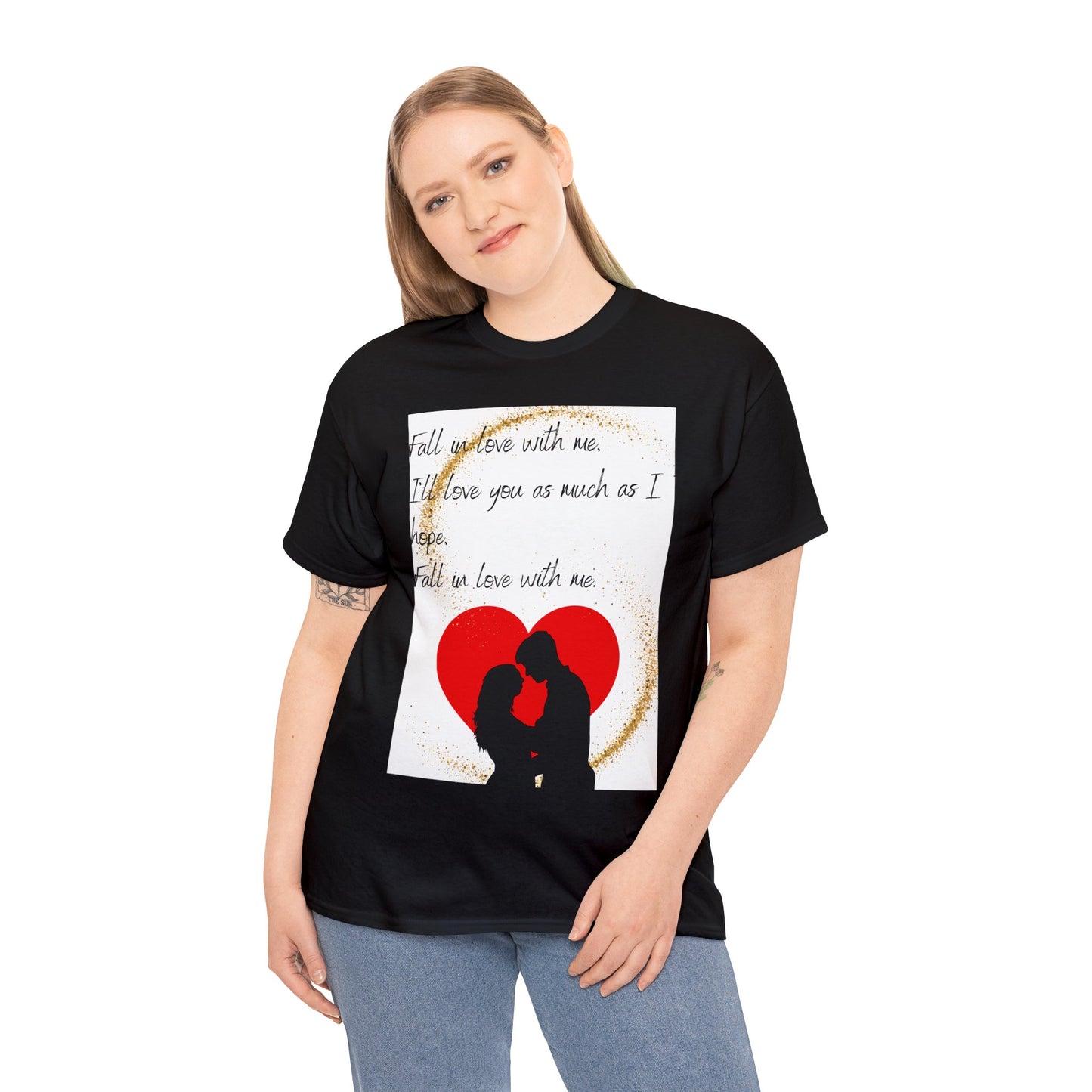 FALL IN LOVE WITH ME Unisex Heavy Cotton Tee