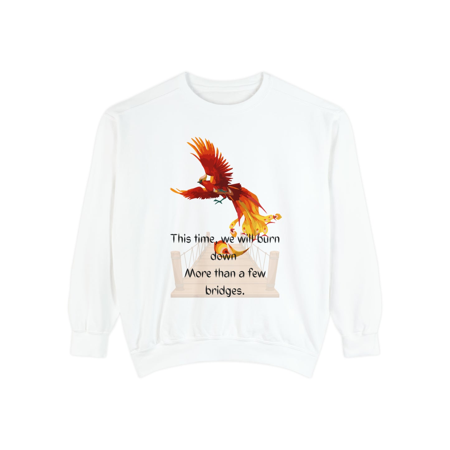 BRIDGES Unisex Garment-Dyed Sweatshirt