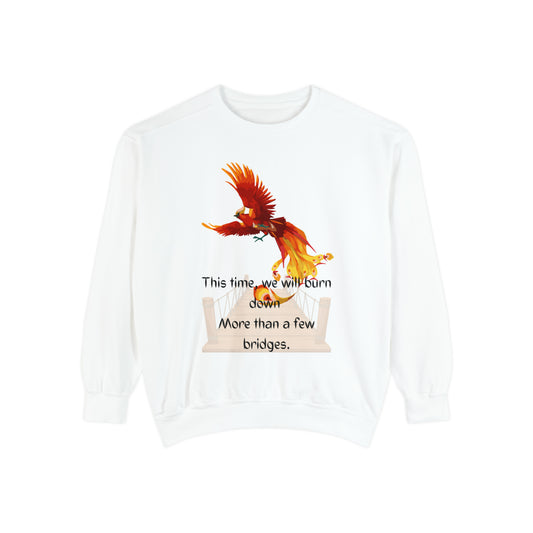 BRIDGES Unisex Garment-Dyed Sweatshirt