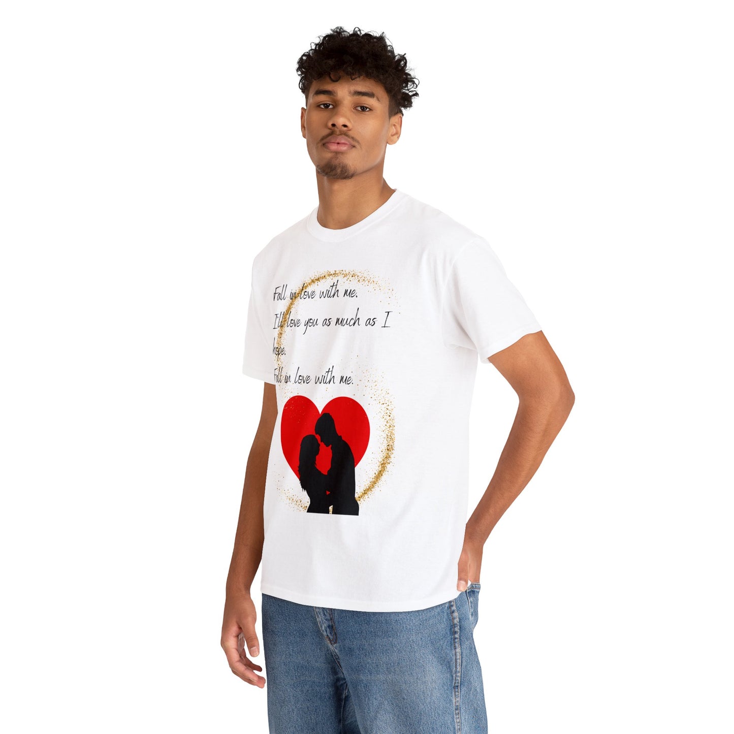 FALL IN LOVE WITH ME Unisex Heavy Cotton Tee